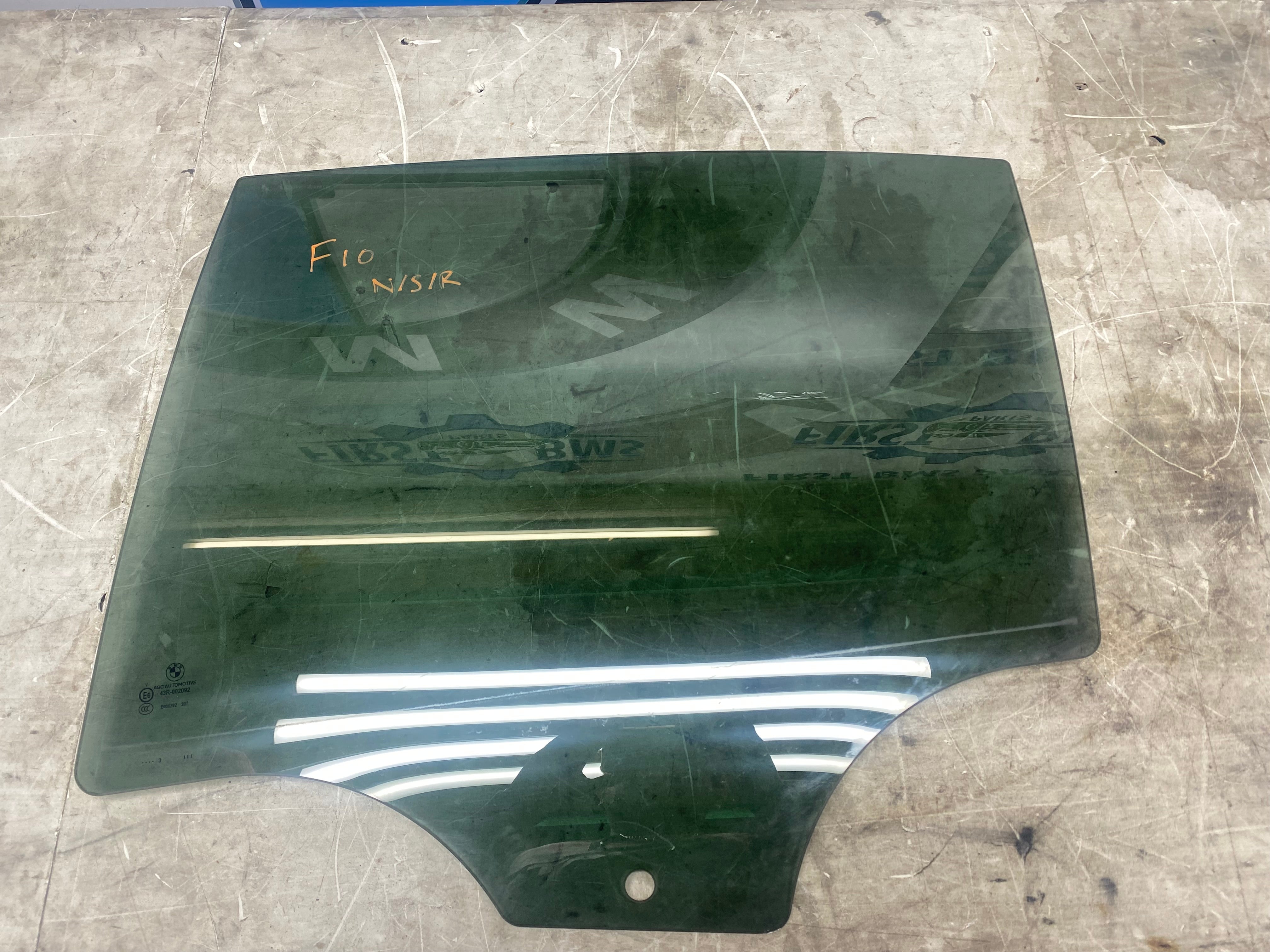 BMW 5 Series F10 Passenger Side Window Glass – 2010–2017