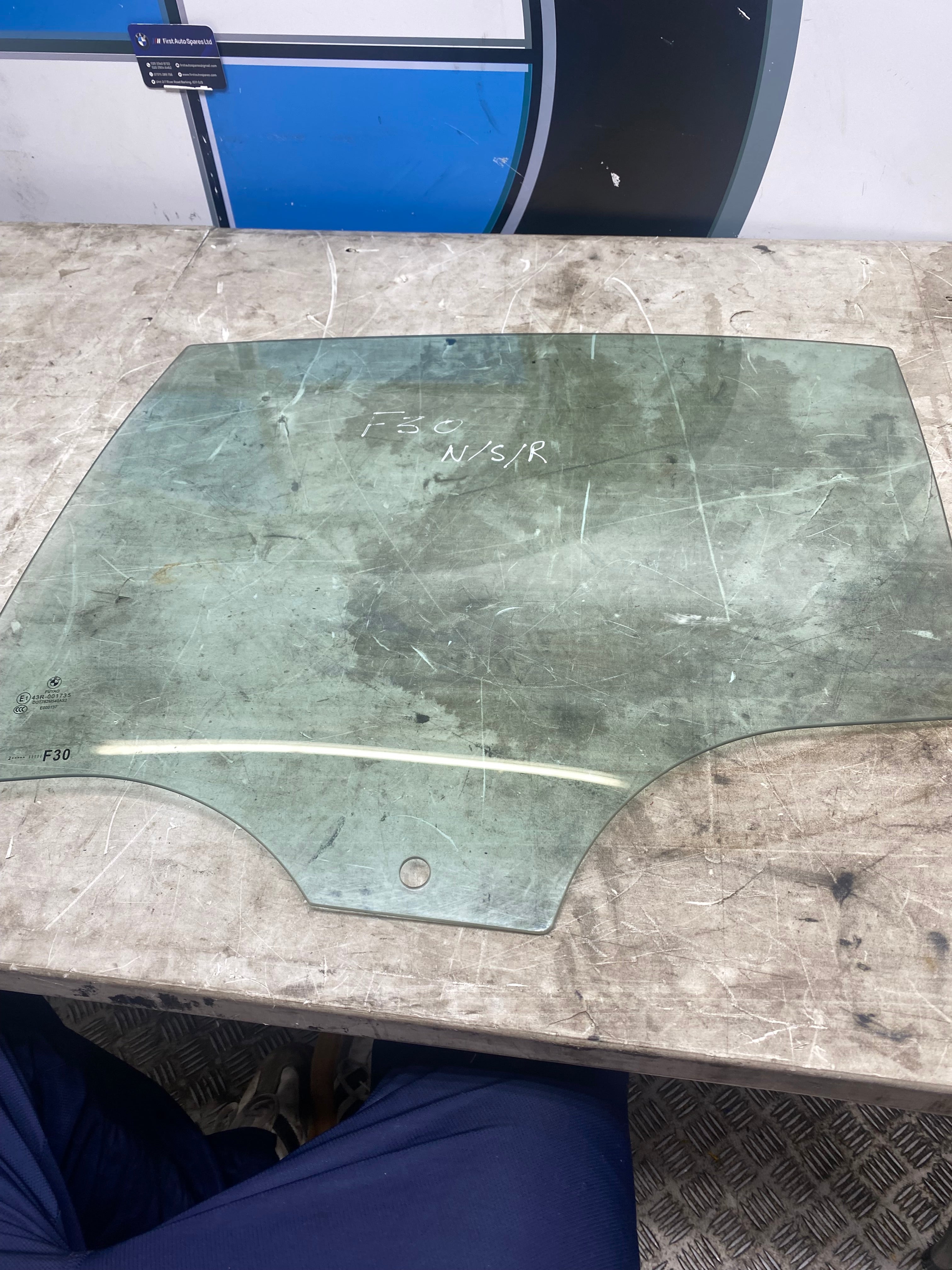 BMW 3 Series F30 Rear Passenger Side Window Glass – 2012–2019