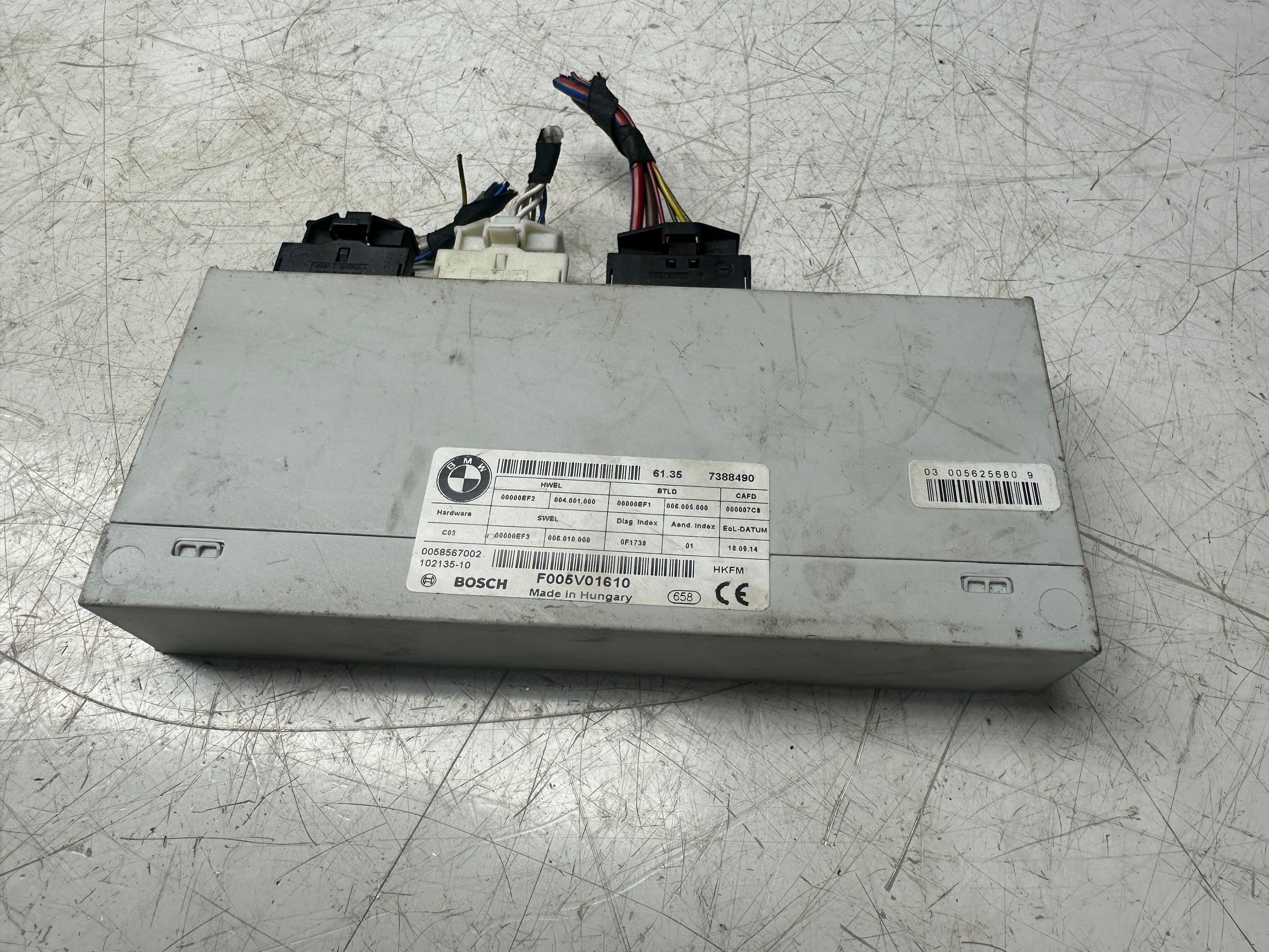 BMW 4 Series F36 2014 Tailgate Control Module ECU Unit (7388490)