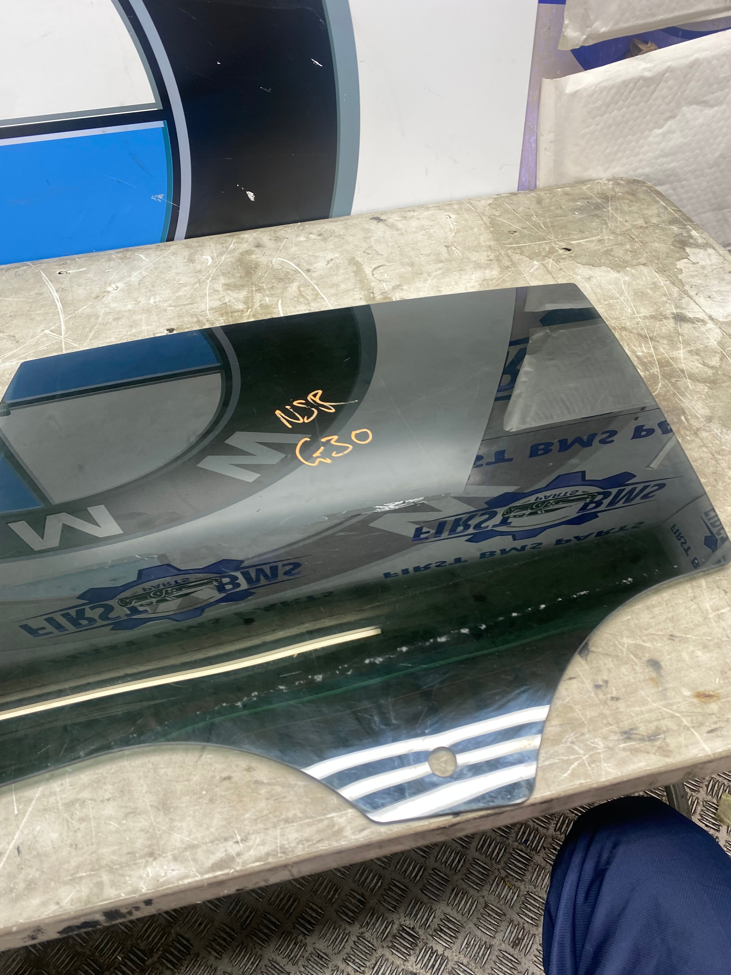 BMW 5 Series G30 Rear Passenger Side Window Glass – 2017–2023