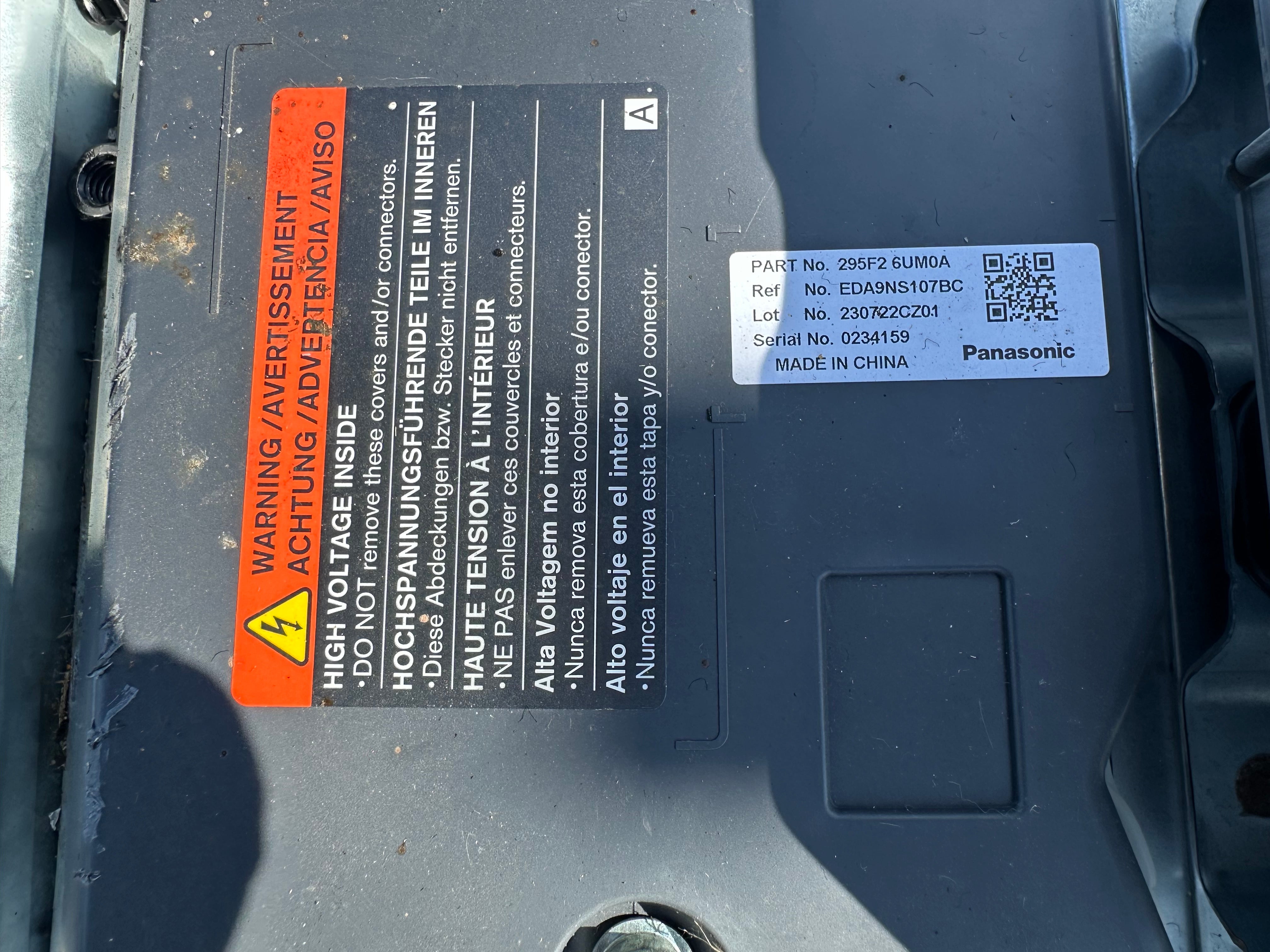 Nissan Qashqai J12 2021–2024 E-POWER Hybrid High Voltage Battery (295B06UM0B)
