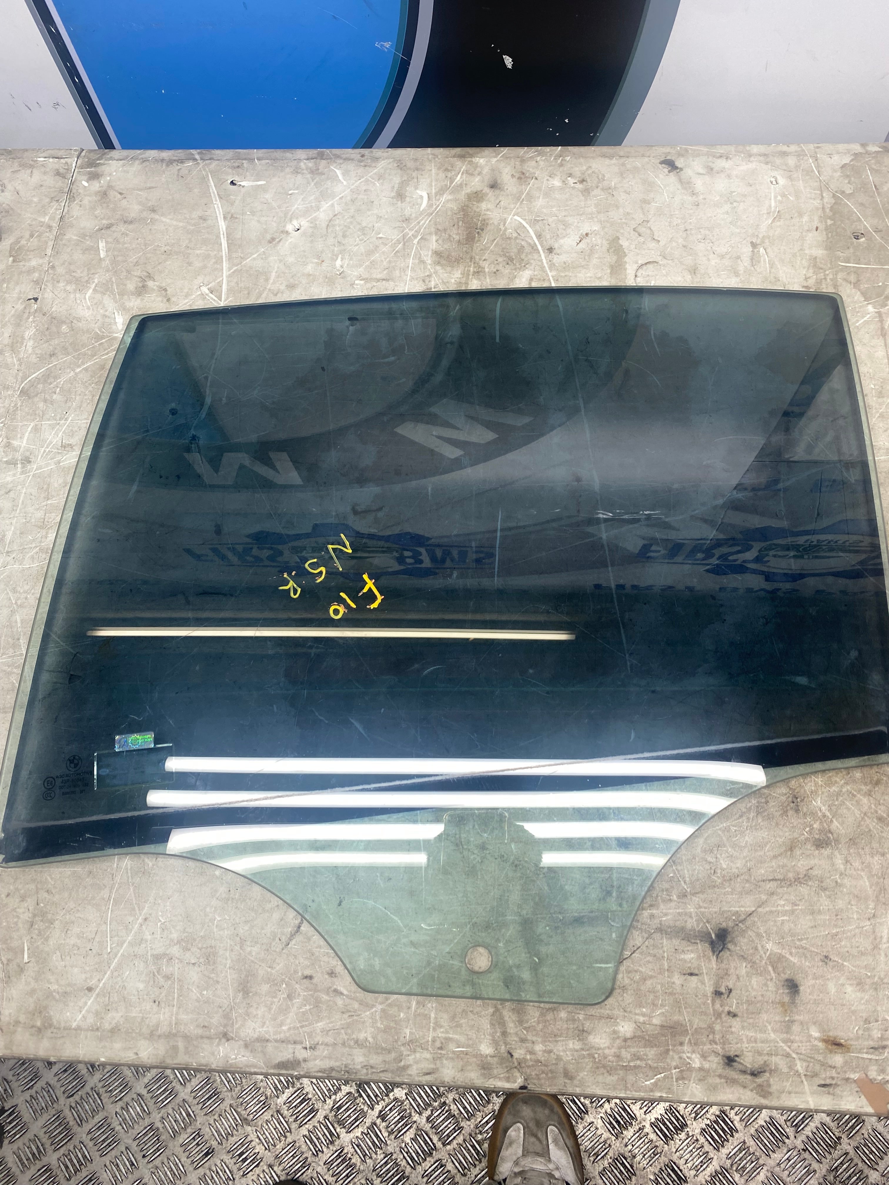 BMW 5 Series F10 Rear Passenger Side Window Glass – 2010–2017