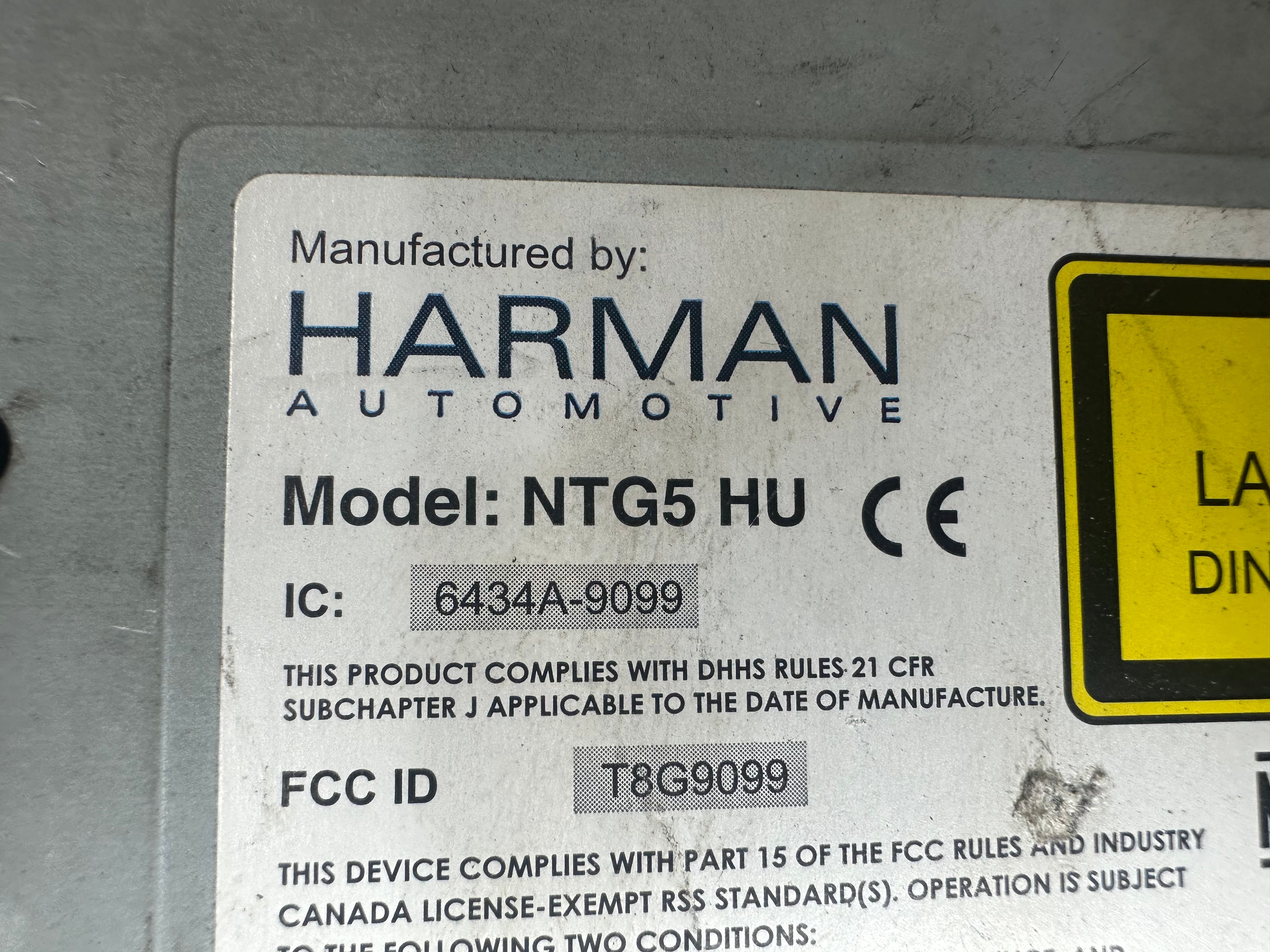 Harman High Command GPS Navigation NTG5 HU5 (A2059008430) (1531551-000)