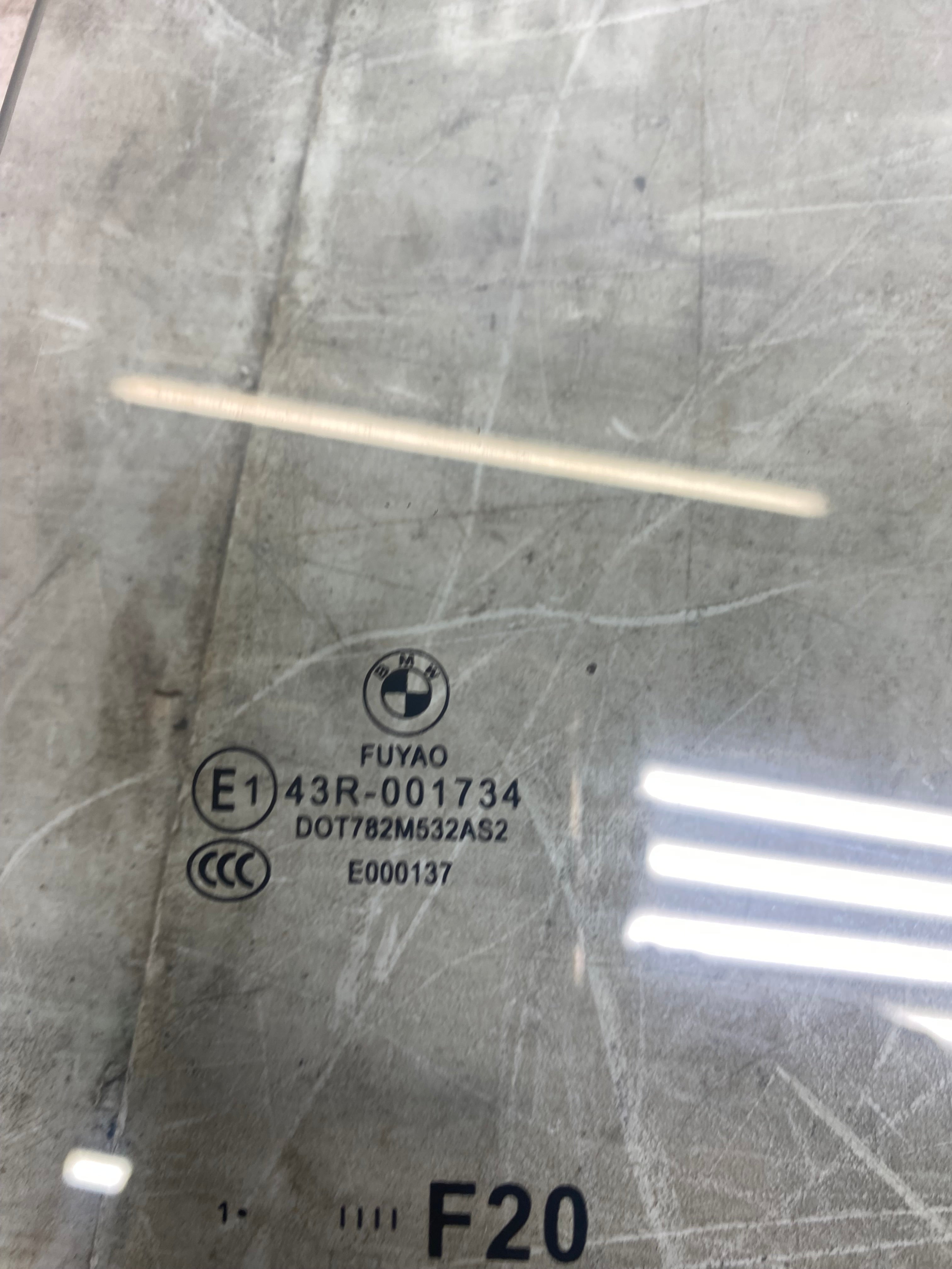 BMW 1 Series F20 Rear Passenger Side Window Glass – 2011–2019
