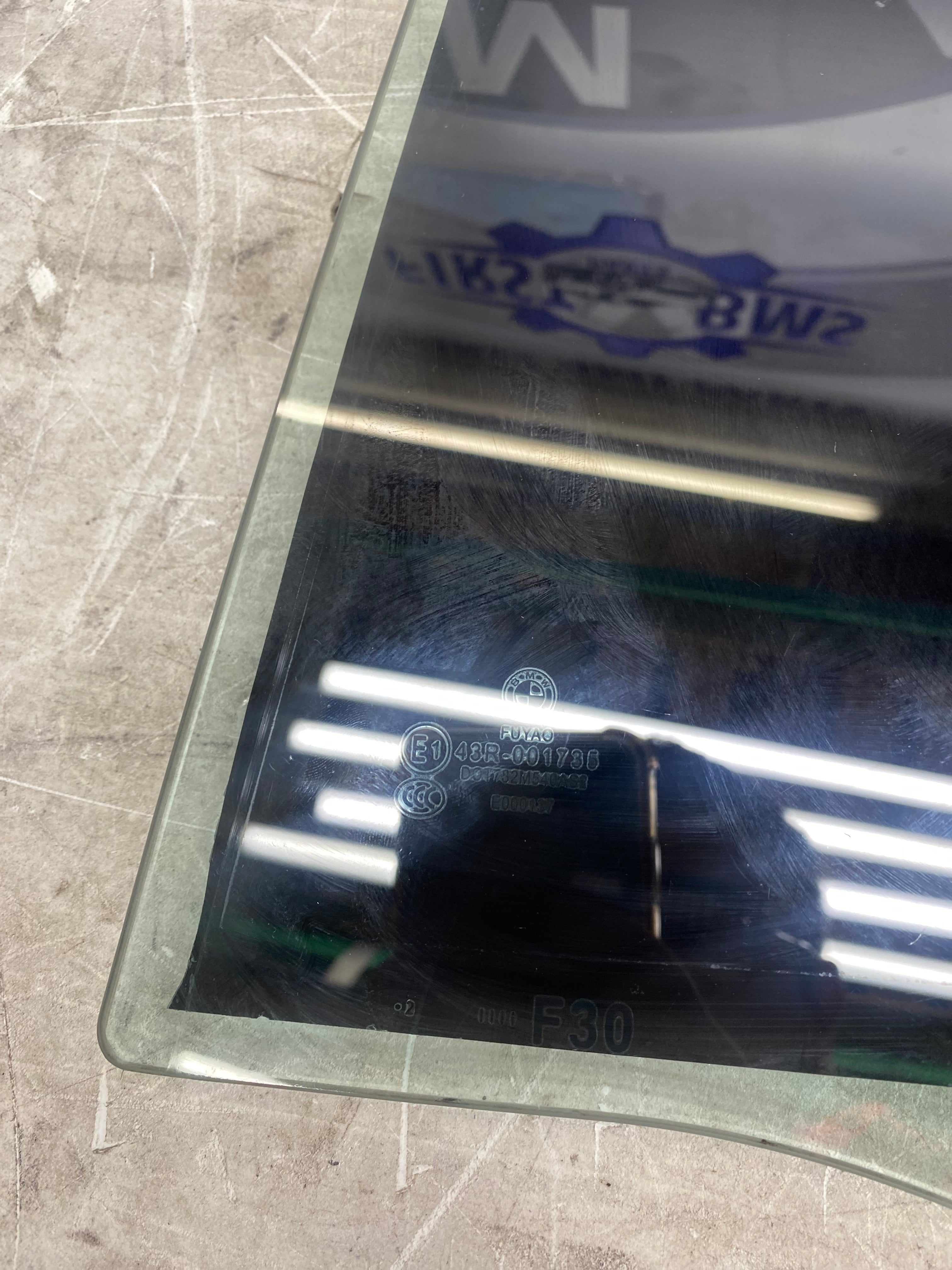 BMW 3 Series F30 Rear Passenger Side Window Glass – 2012–2019
