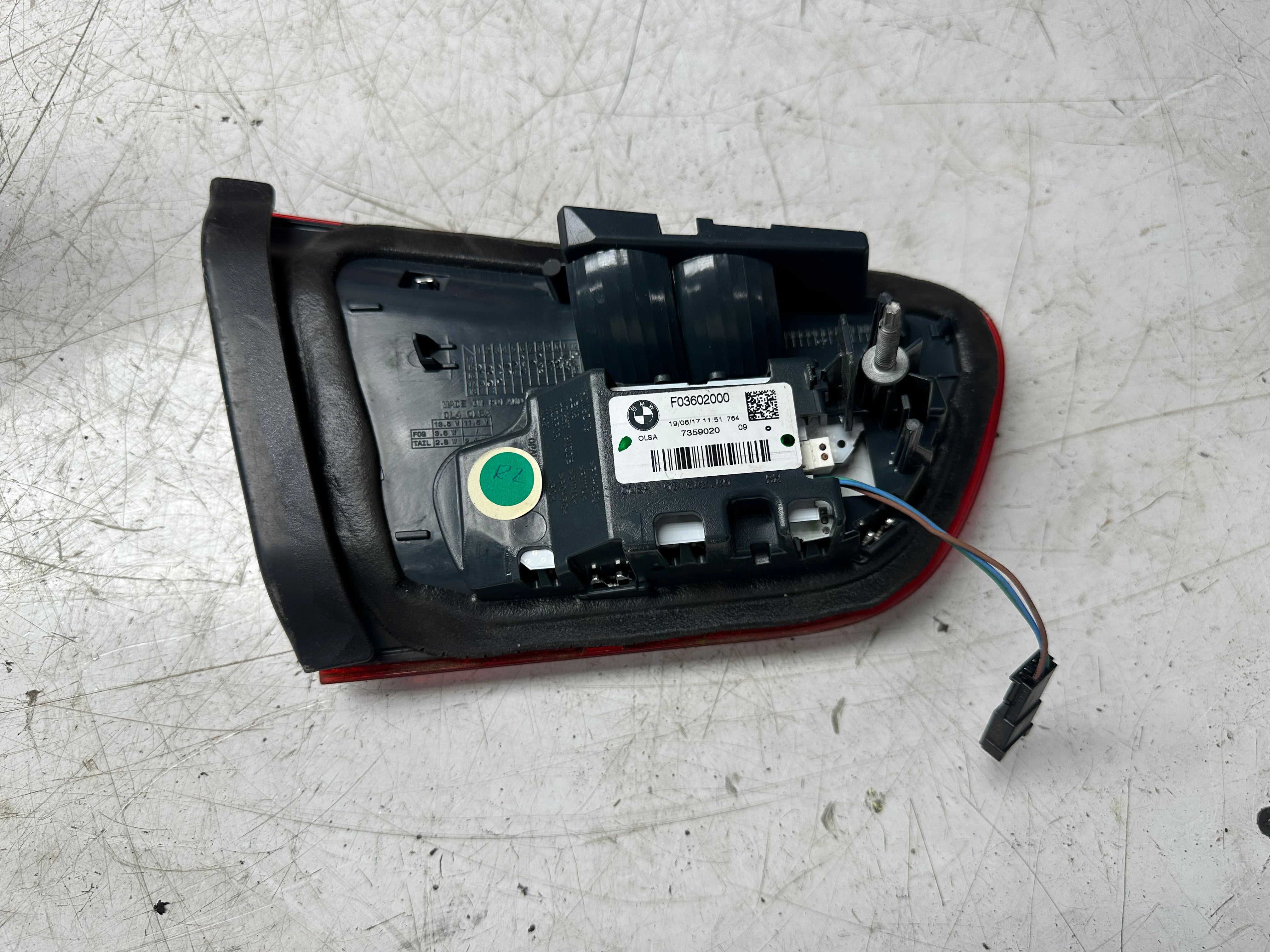 BMW 1 Series F20 / F21 LCI Rear Inner Driver Side Light 7359020-09 2015–2019