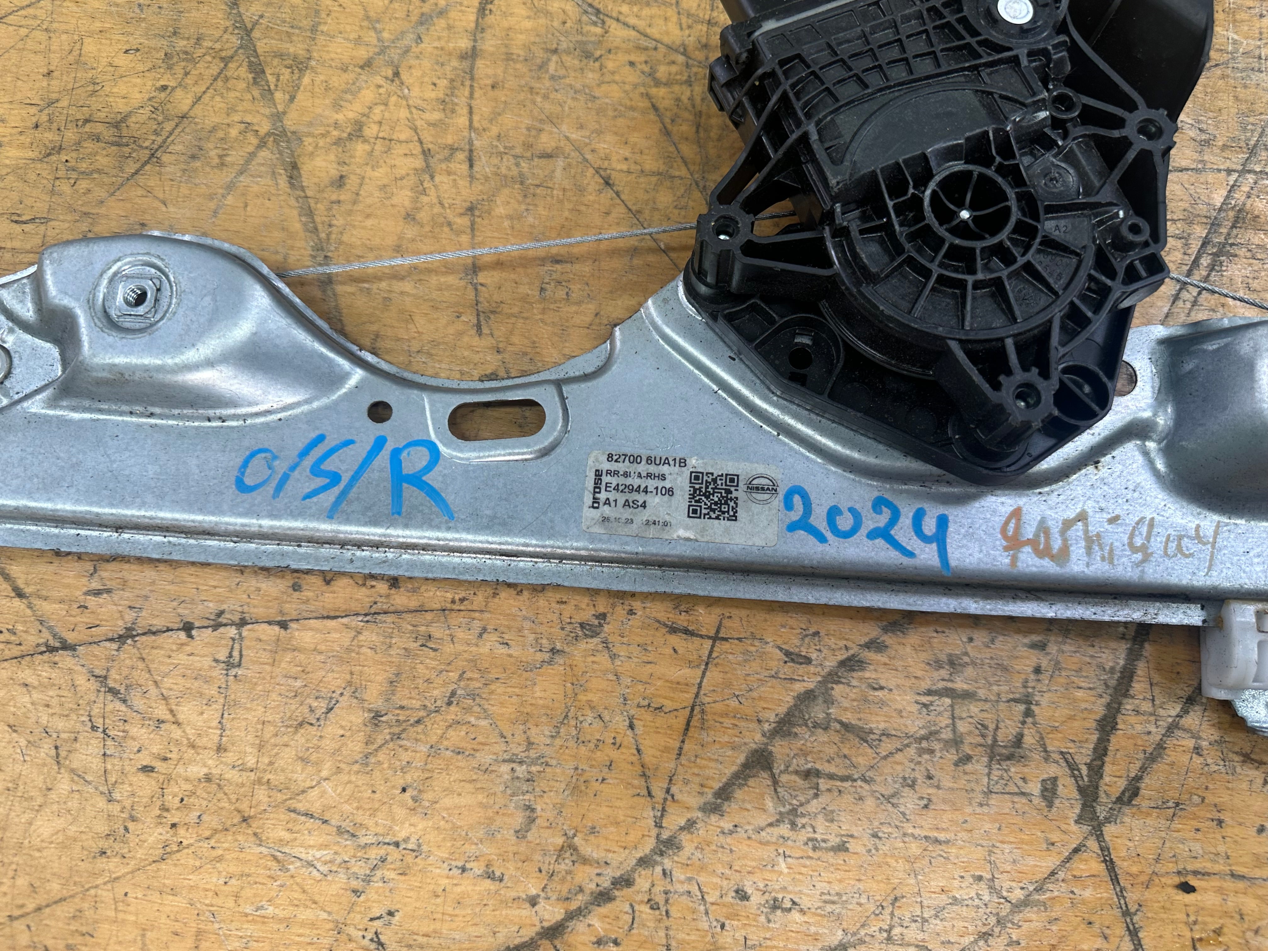 Nissan Qashqai J12 2024 Rear Right O/S/R Window Regulator (82700 6UA1B)