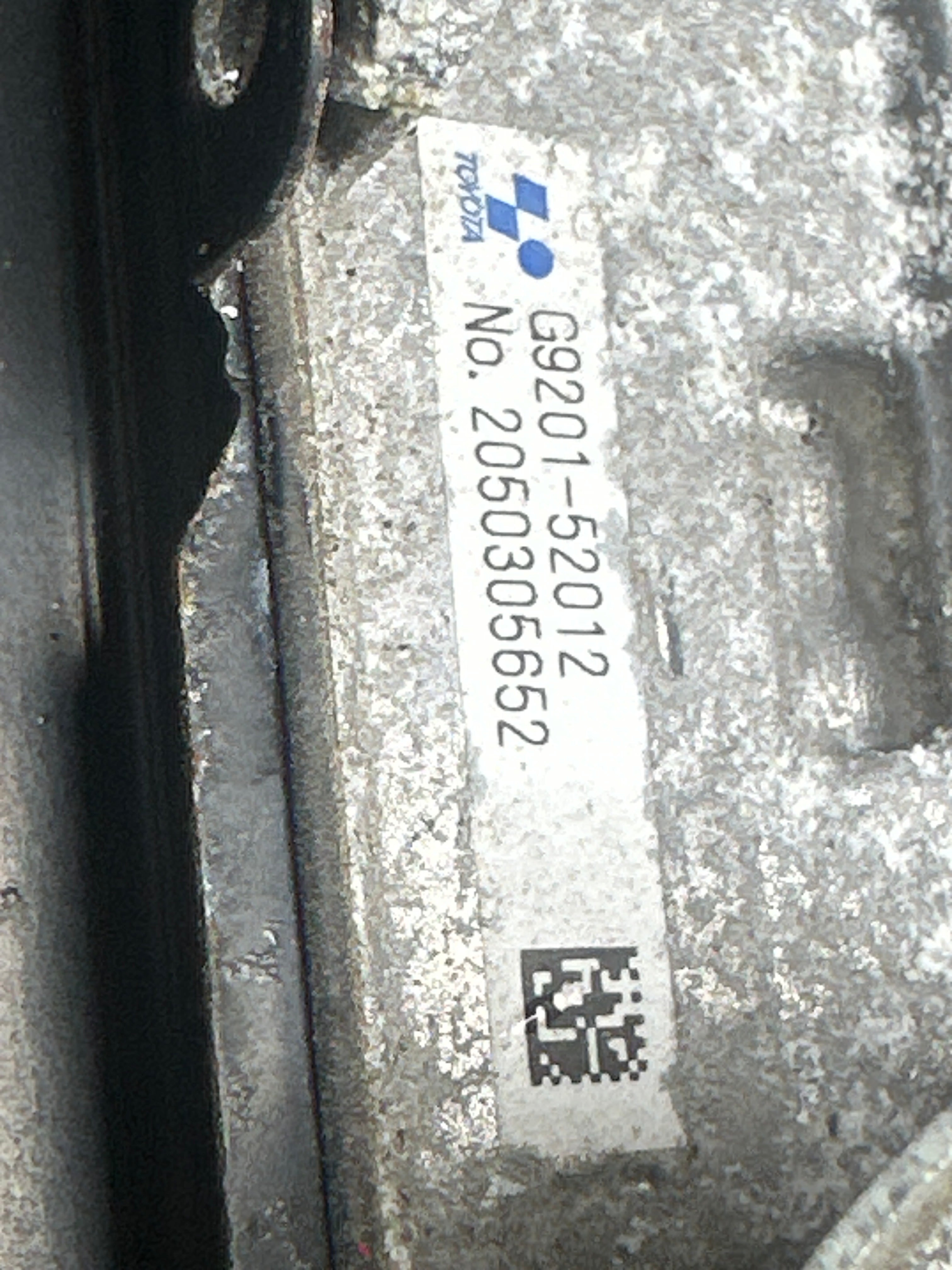 Toyota Yaris Hybrid High Voltage Battery with Converter (G9200-52031) (22JTE52031B15C060158)