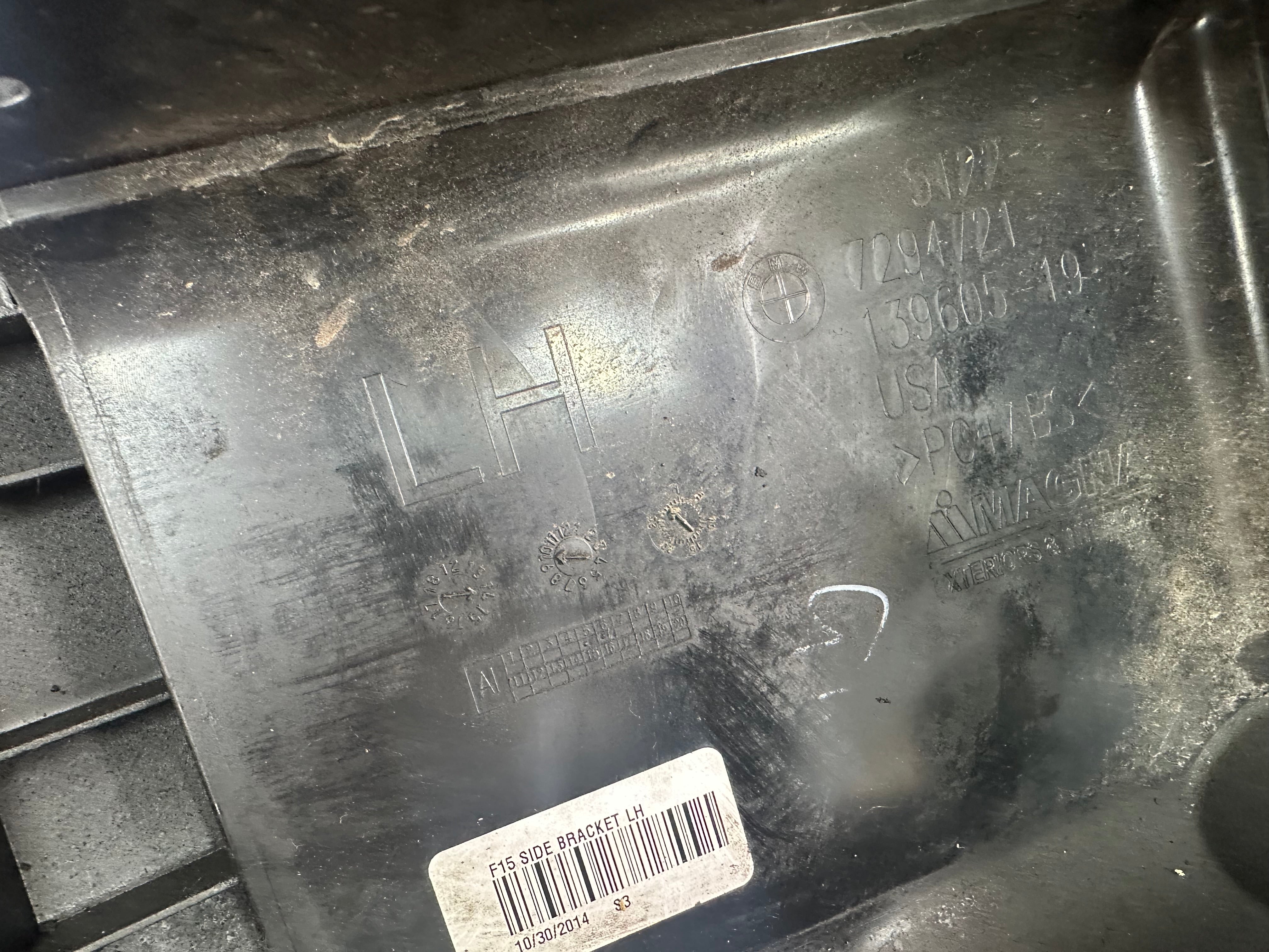 BMW X5 Series F15 Rear Bumper Bracket Left Side LH (7294721)