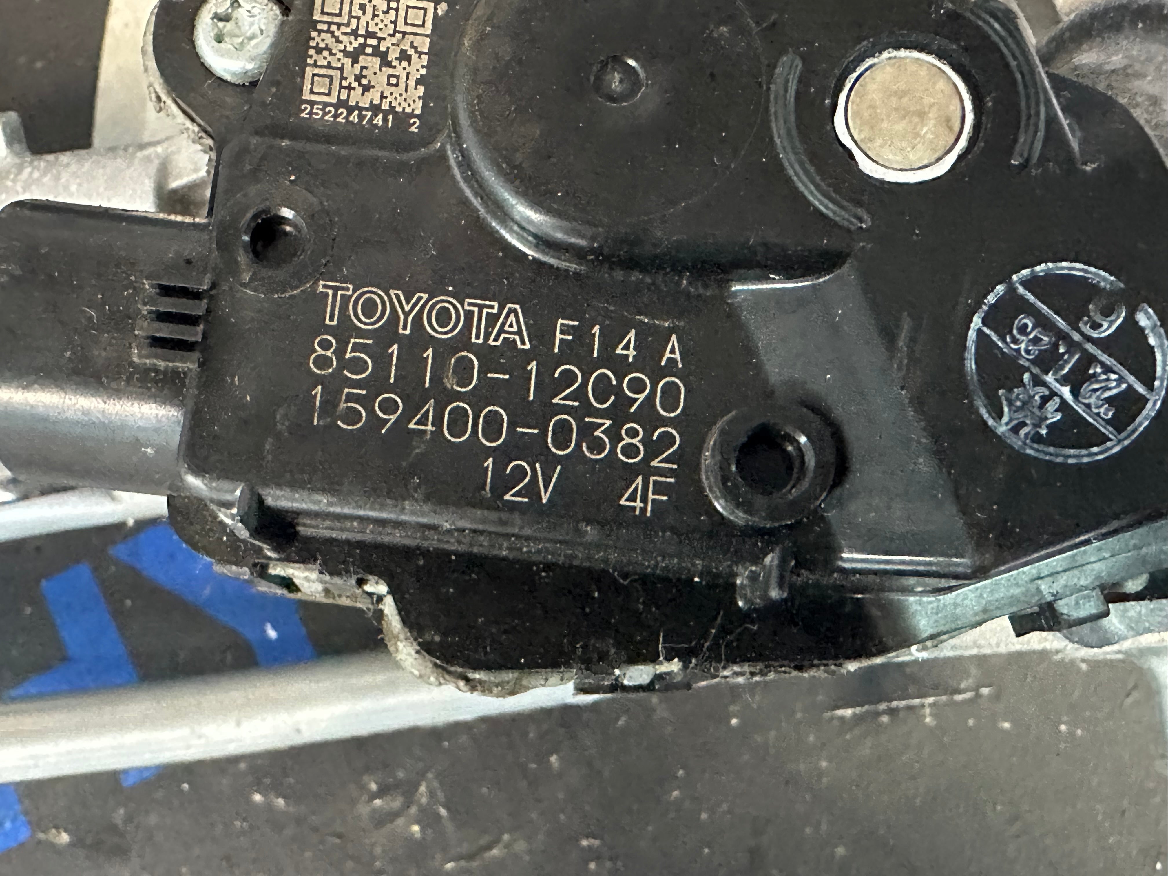 Toyota Corolla 2018-22 1.8 Hybrid Front Wiper Motor & Linkage (85110-12C90)