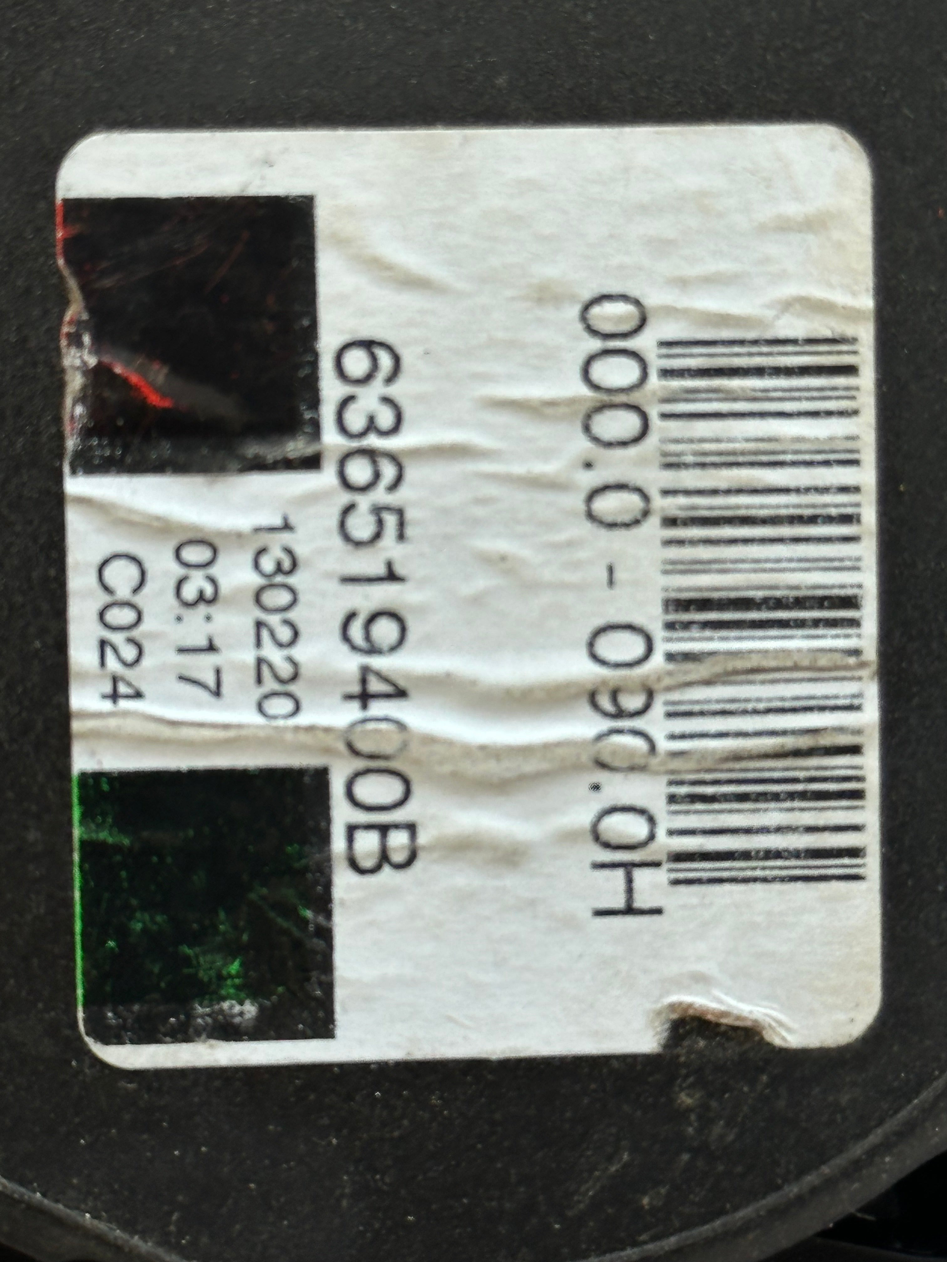 BMW 3 Series G20 2019 Rear Centre Seat Belt (636519400B)