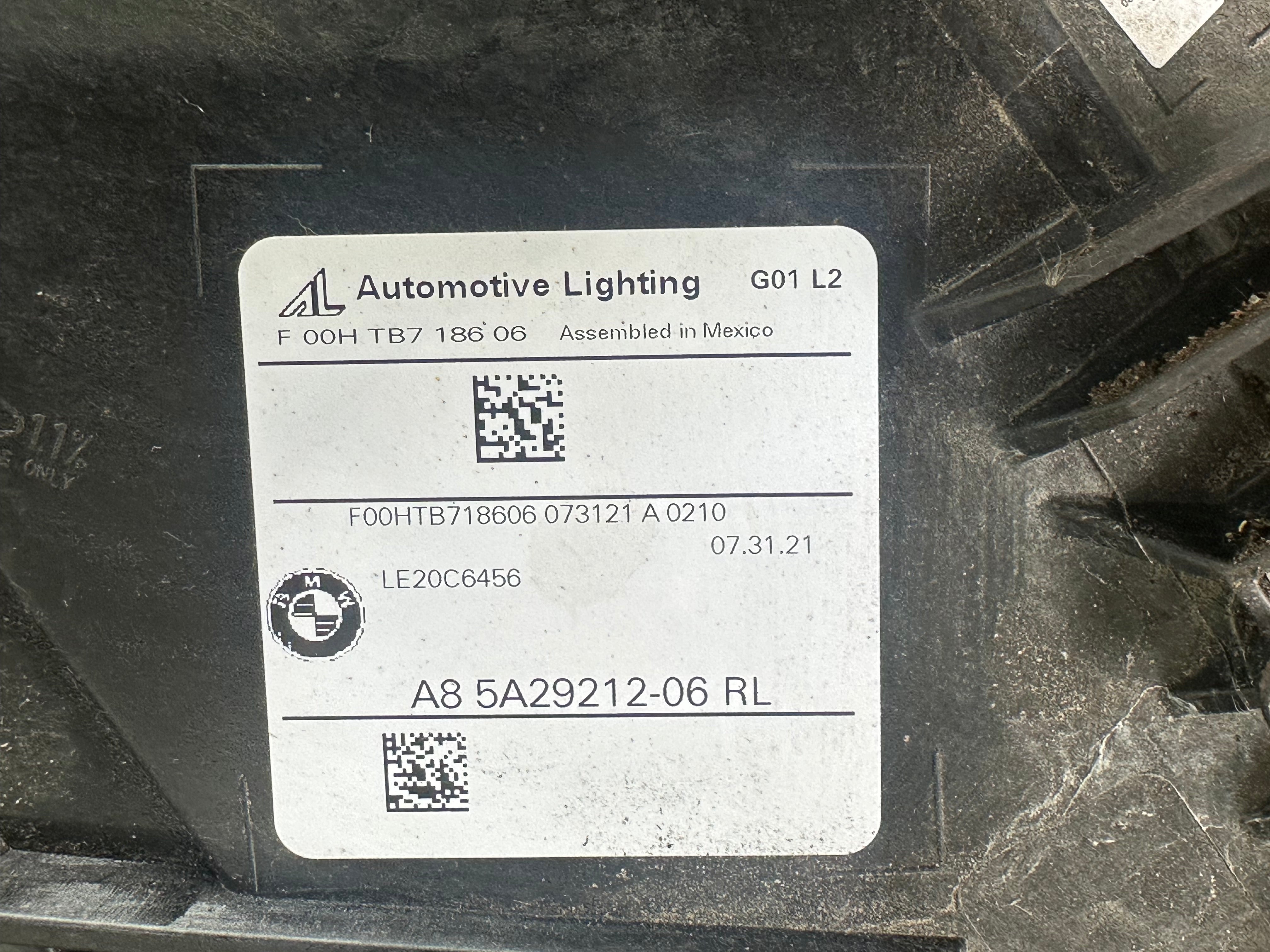 BMW X3 X4 Series G01 G02 Complete Right LCI LED Adaptive Headlight (5A29212)
