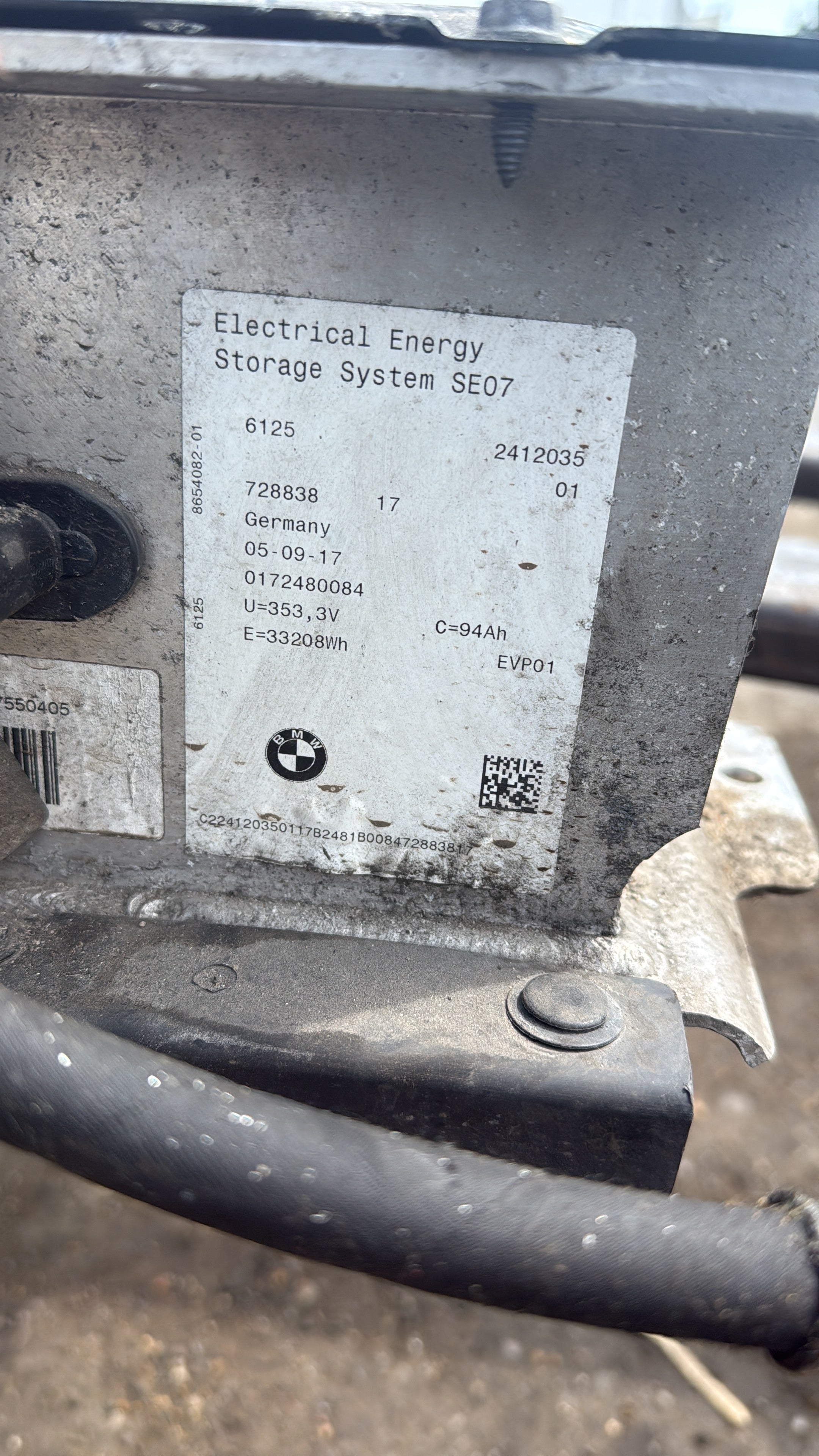 BMW i3 2017 Hybrid High-Voltage Battery Pack (728838 17)