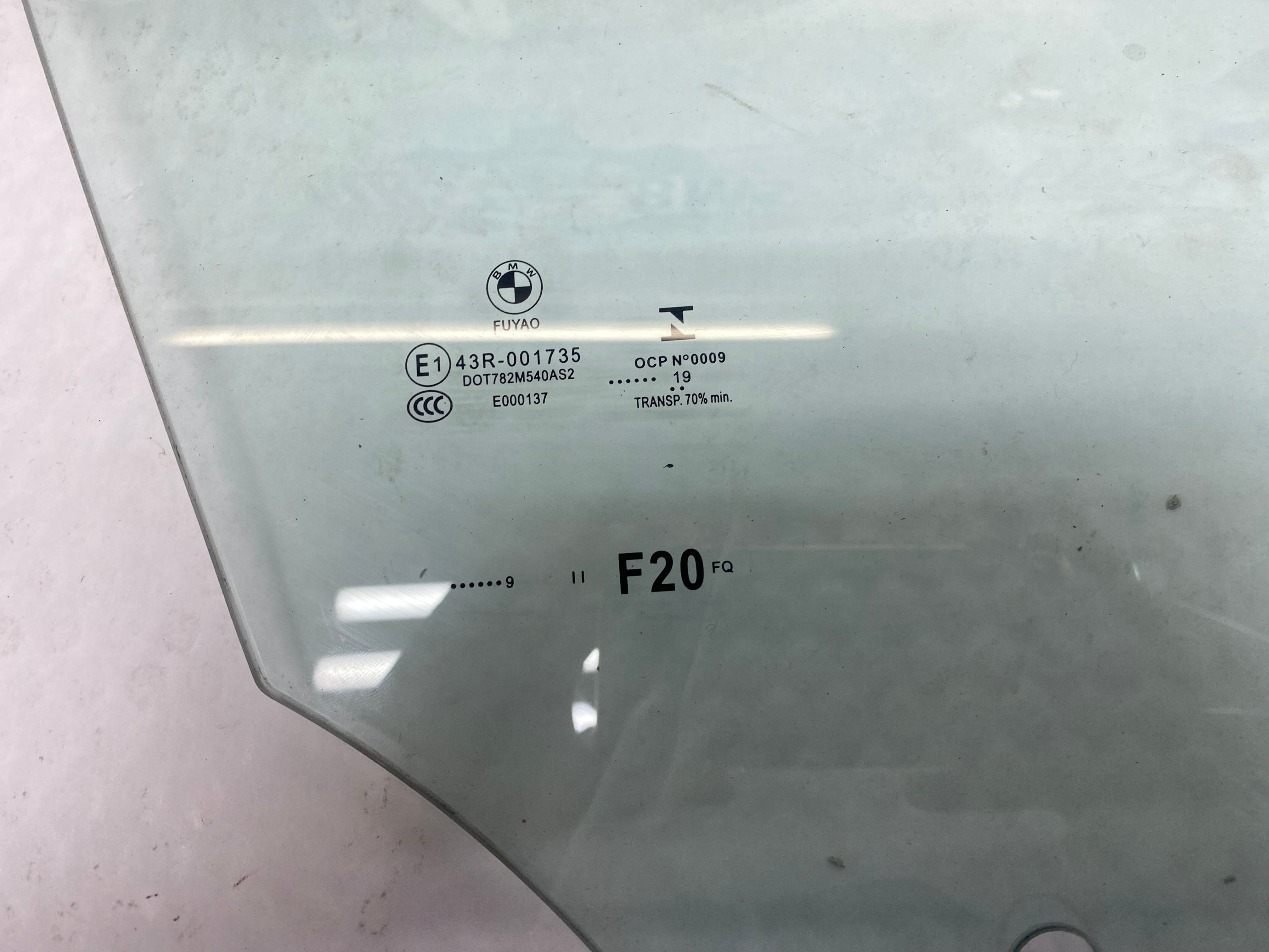 BMW 3 Series E93 Rear Passenger Side Window Glass 2007–2013