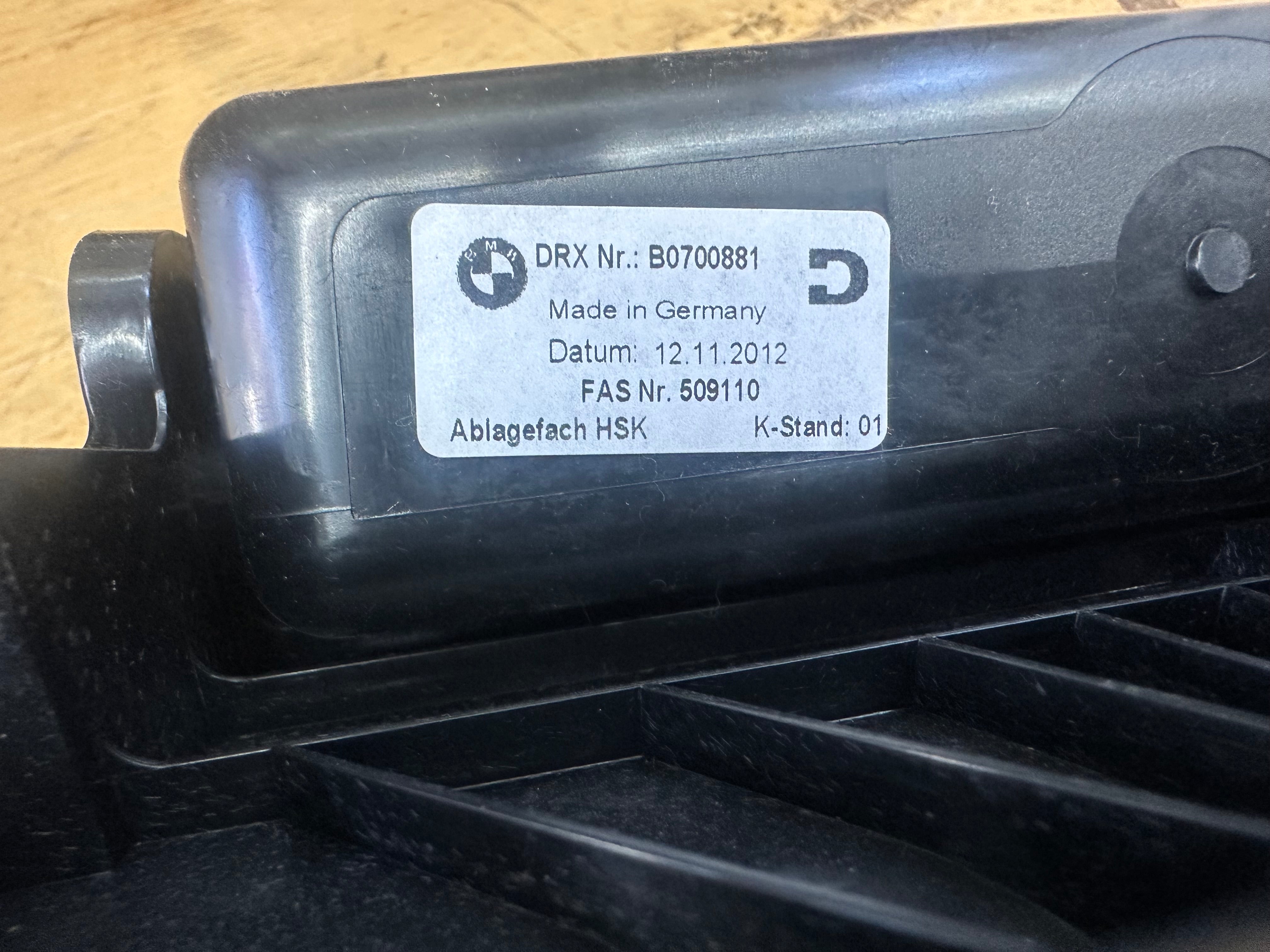 BMW 6 Series F12 M Sport 2012 Complete Glove Box (9229940)