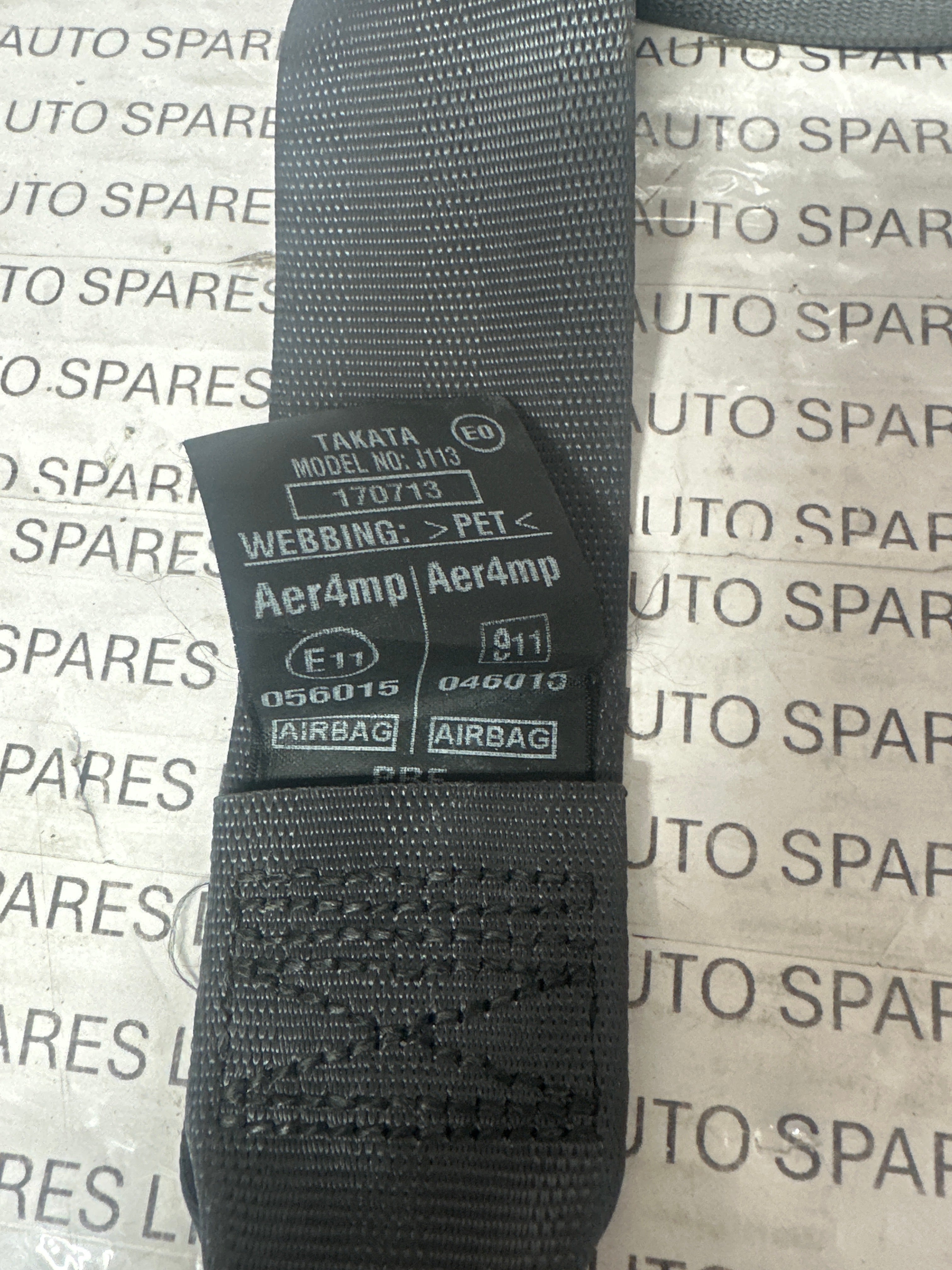 Honda Jazz 2013 Driver Side Front Seat Belt