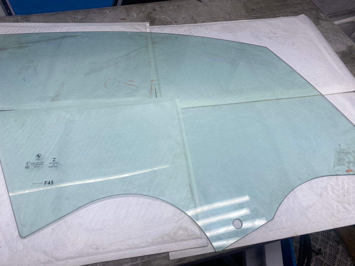 BMW F45 Front Driver Side Window Glass – 2014–2021