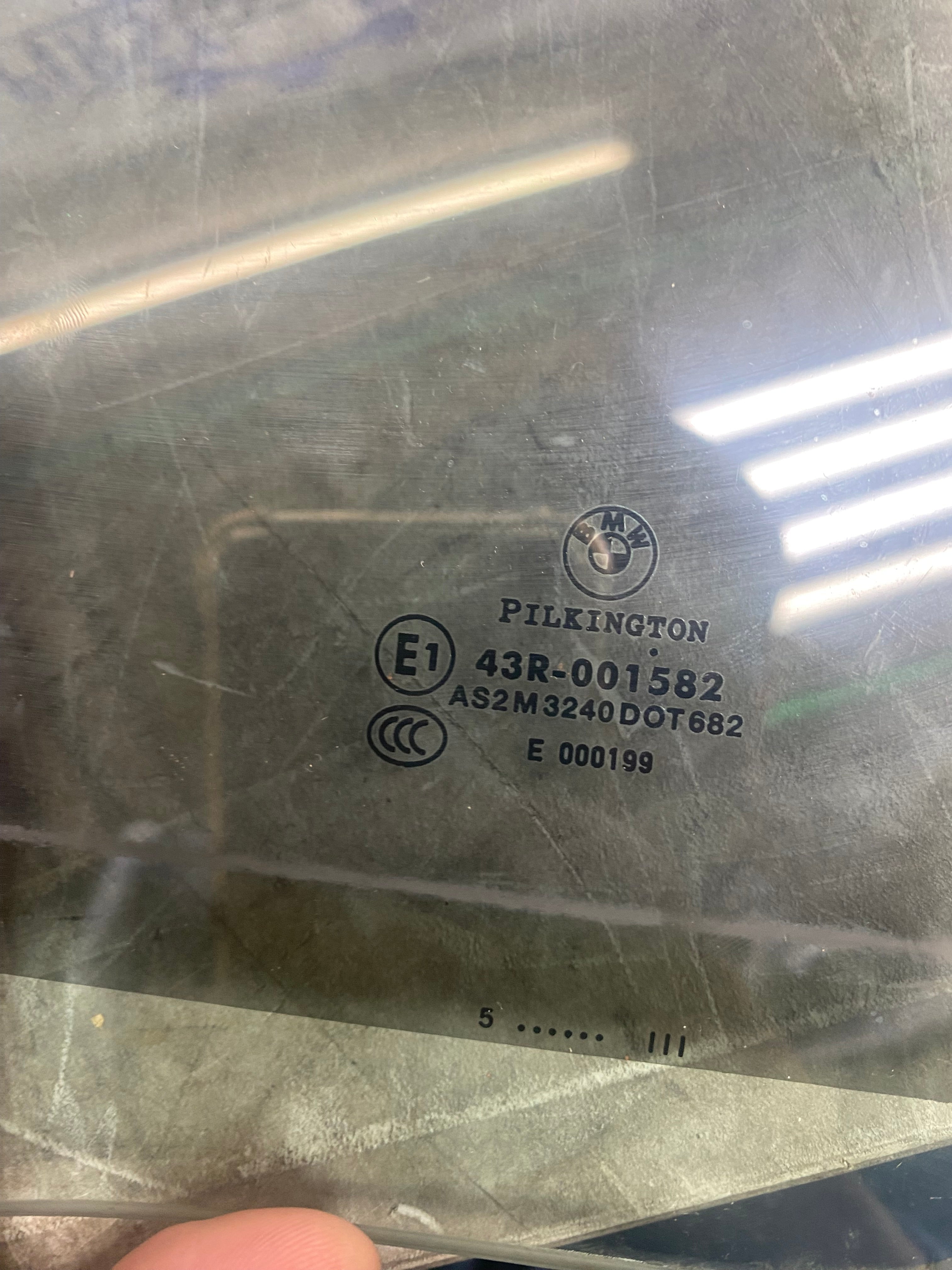 BMW E90 Rear Driver Side Window Glass