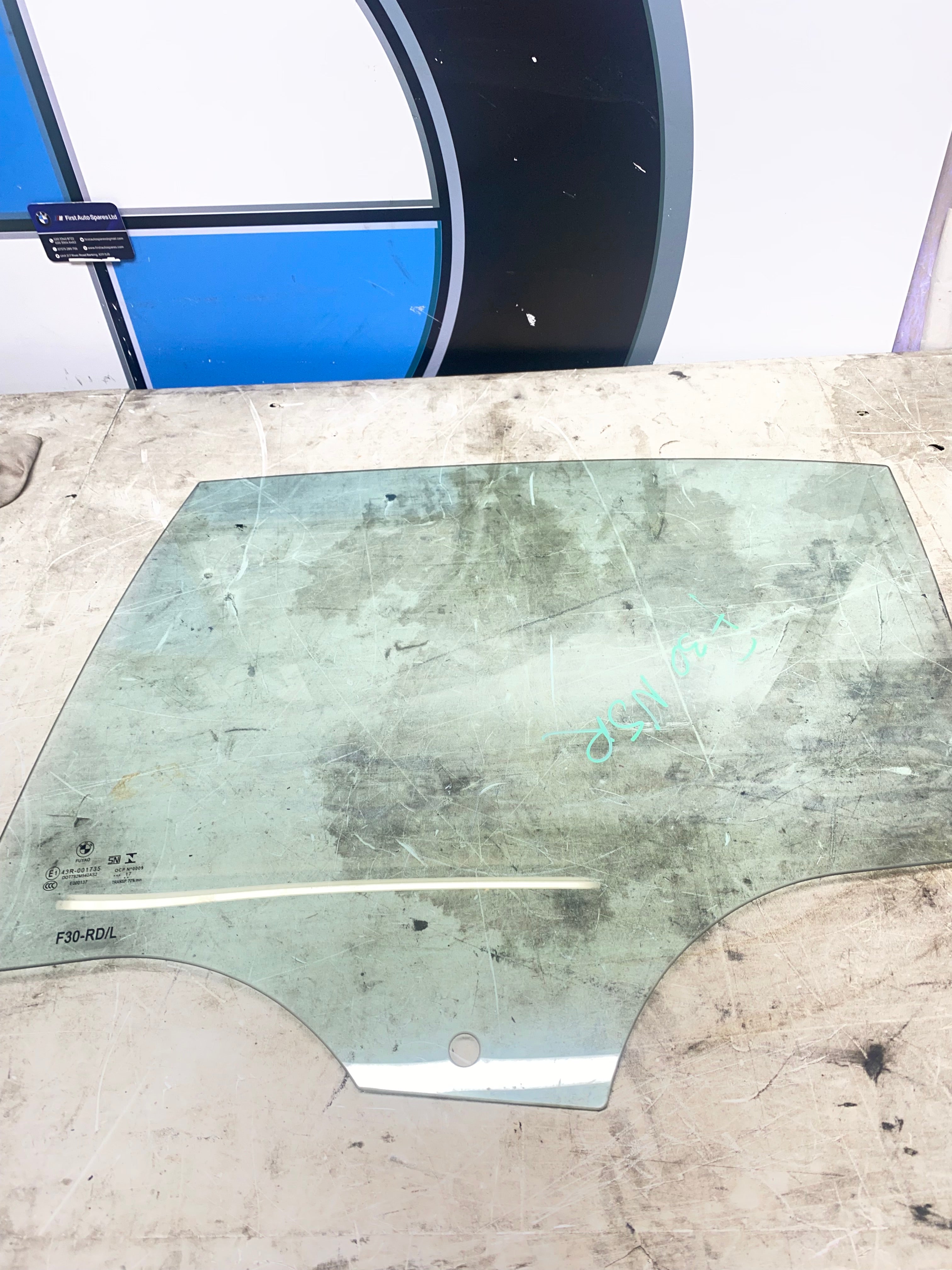 BMW 3 Series F30 Rear Passenger Side Window Glass – 2012–2019