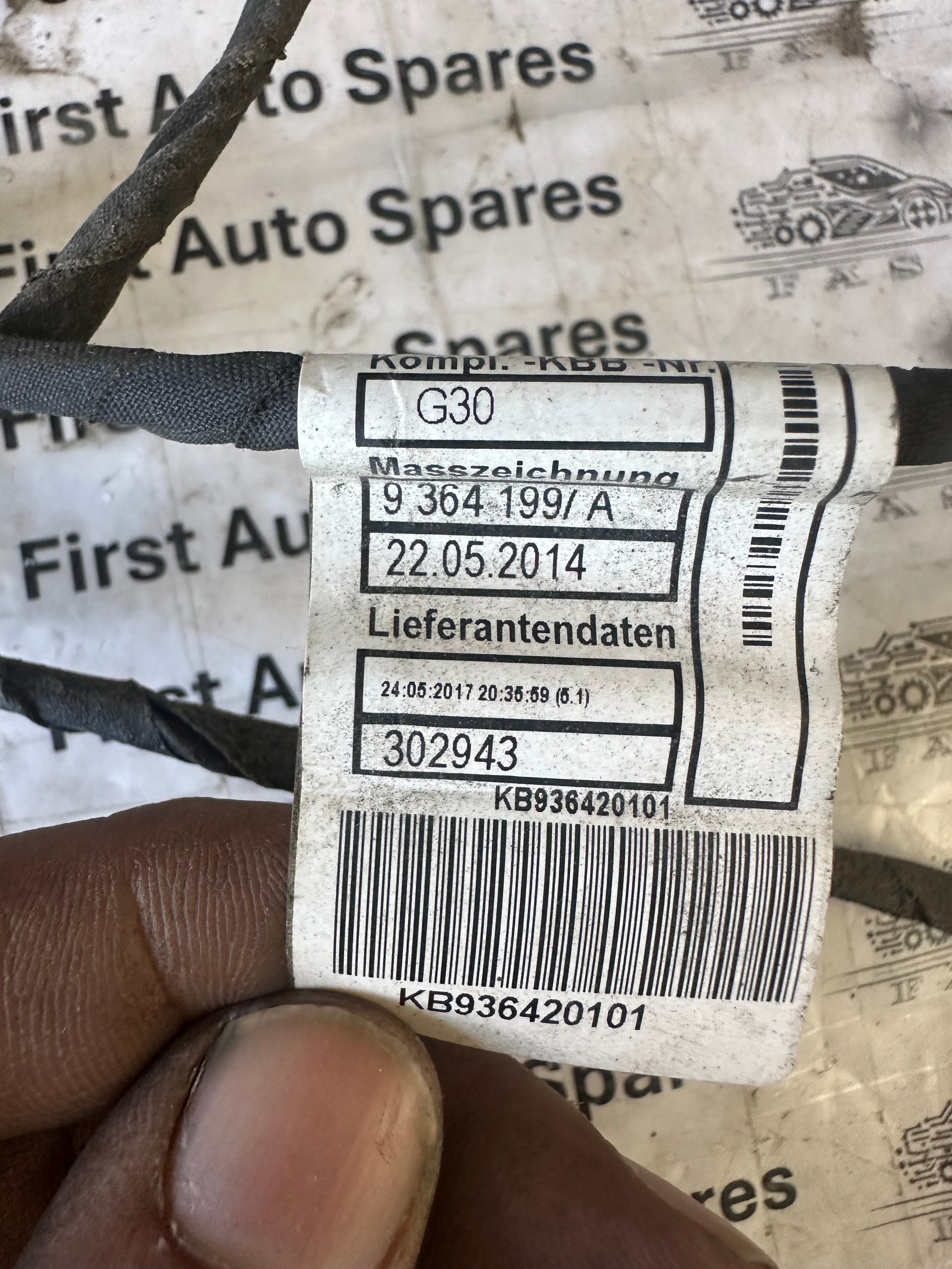 BMW G30 Rear Bumper Parking Sensors