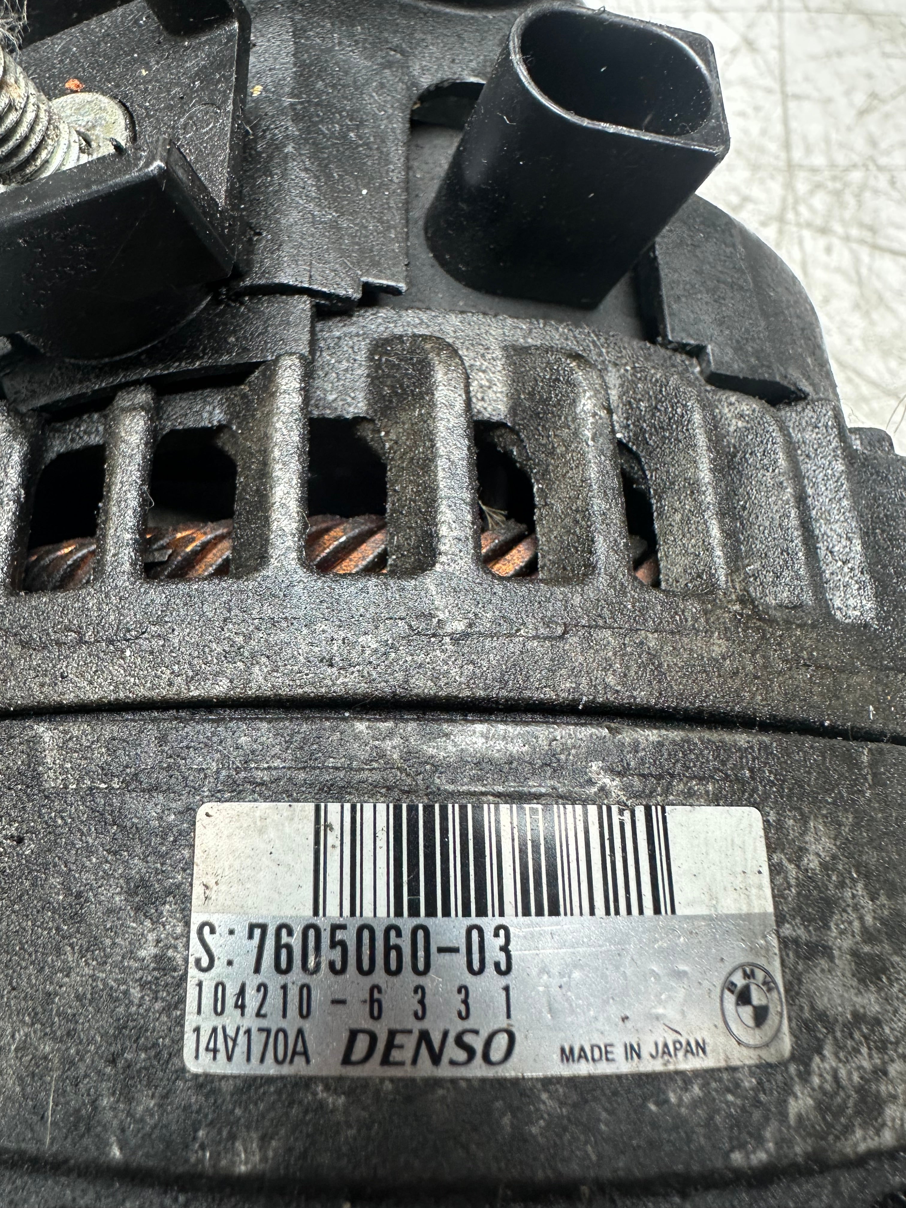 BMW 3 Series 316i F30 1.6 Auto N13B16A Alternator 170A (2012–2015) – (7605060)