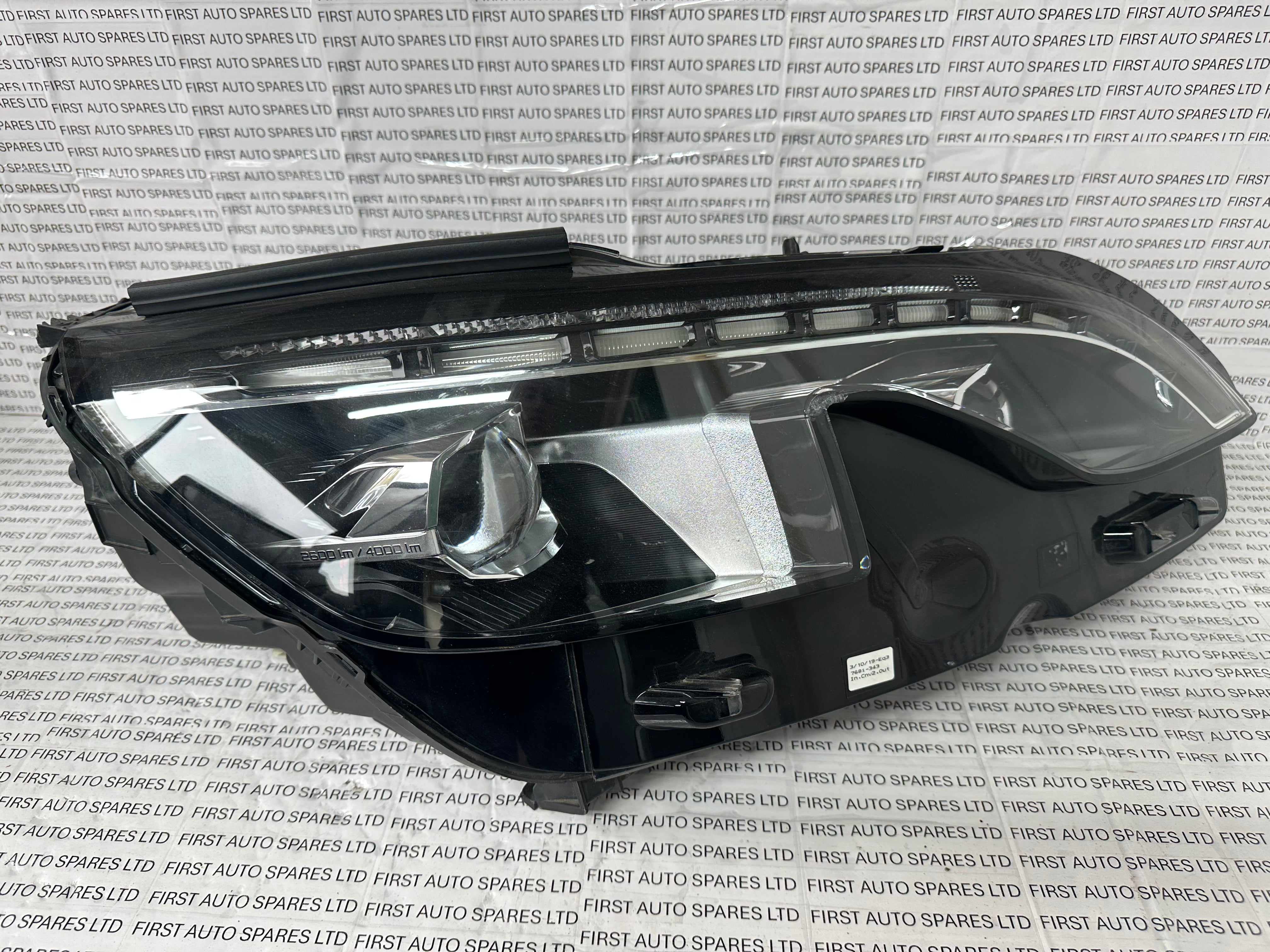 2019 Peugeot Full LED Technology Headlight - Right Side