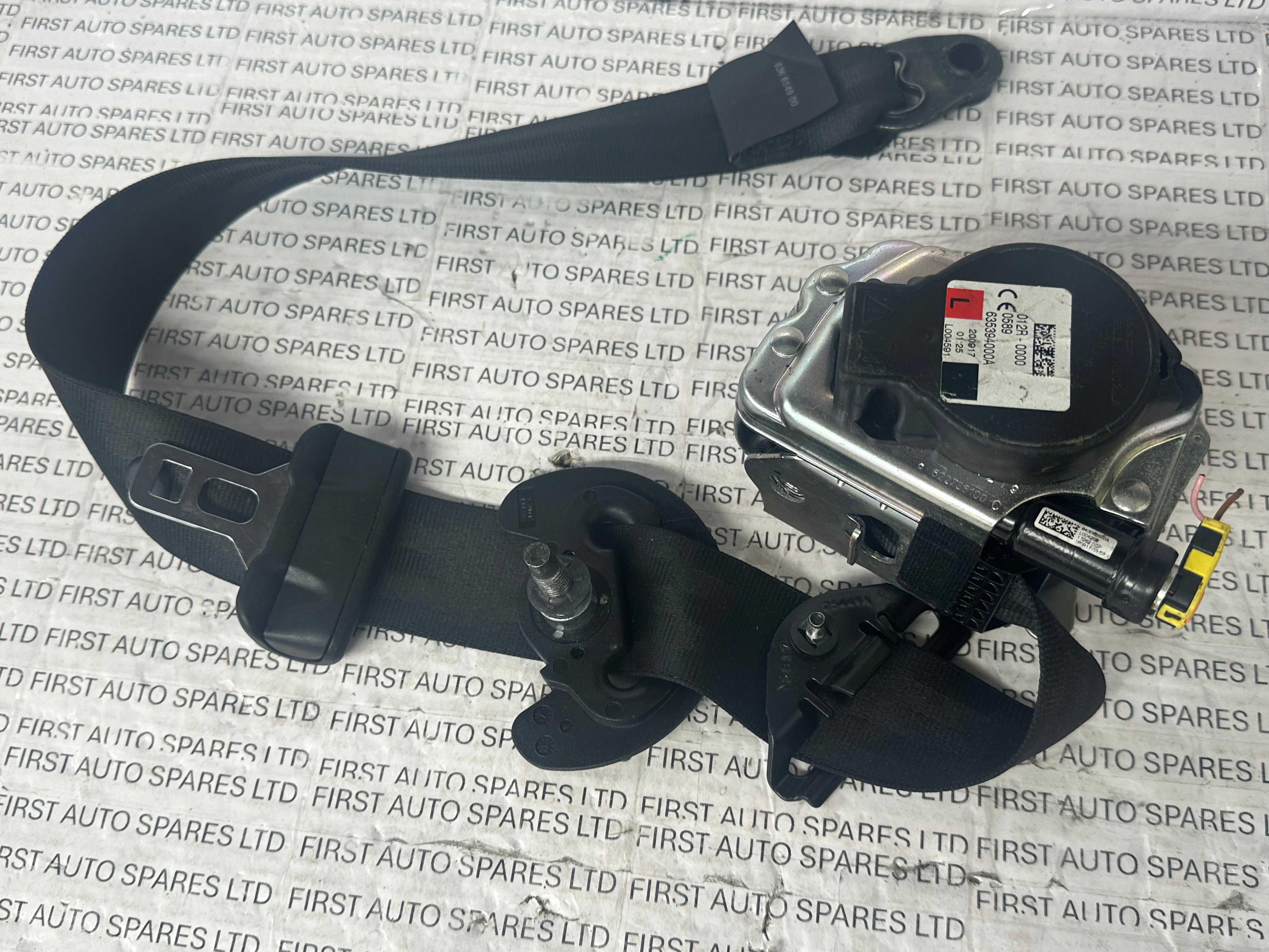 Jaguar F-Pace 2017 Front Passenger's Left N/S/F Seatbelt (635394000A)
