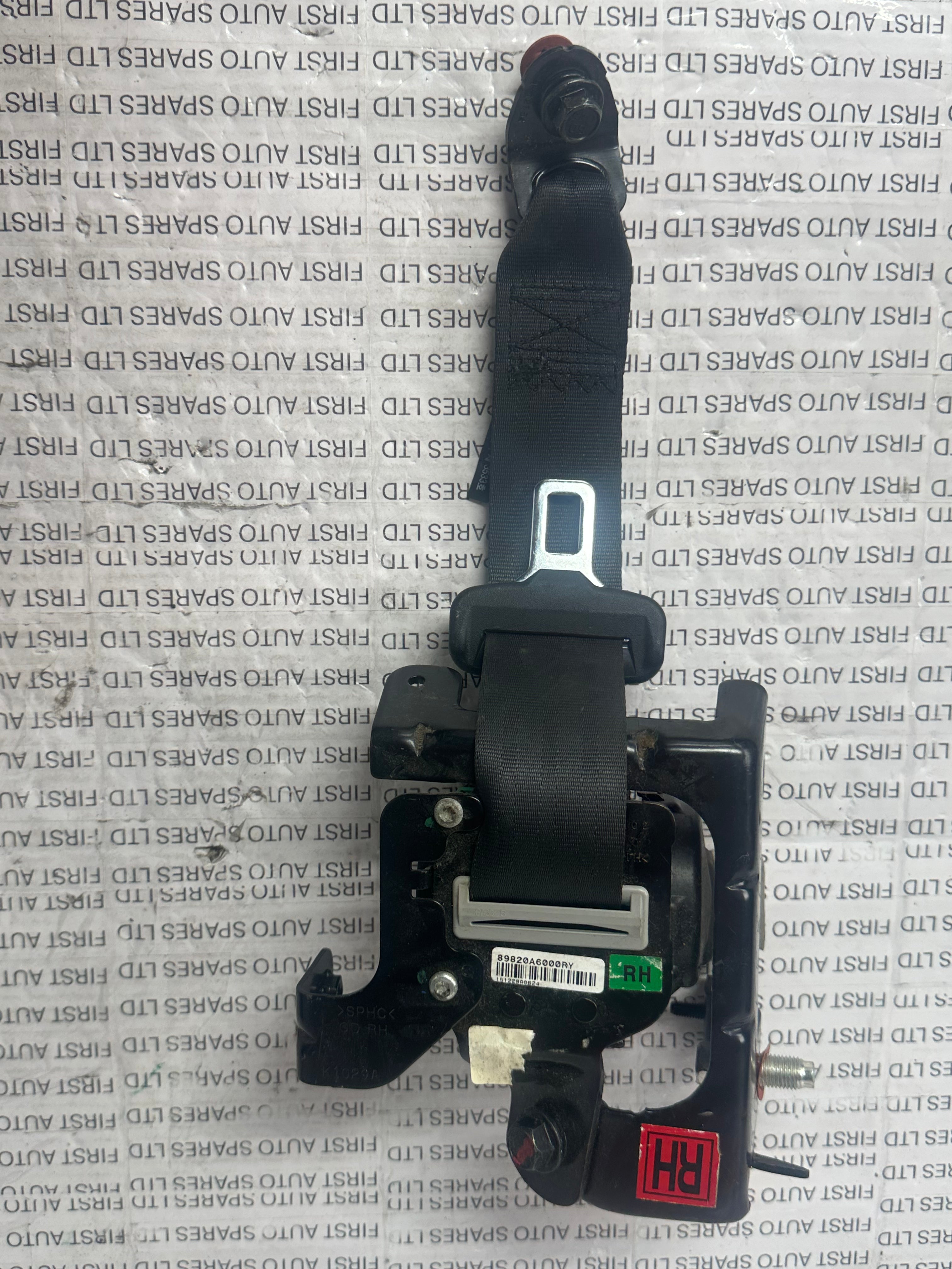 Hyundai i30 2016 Right Rear Seat Belt 89820A6000