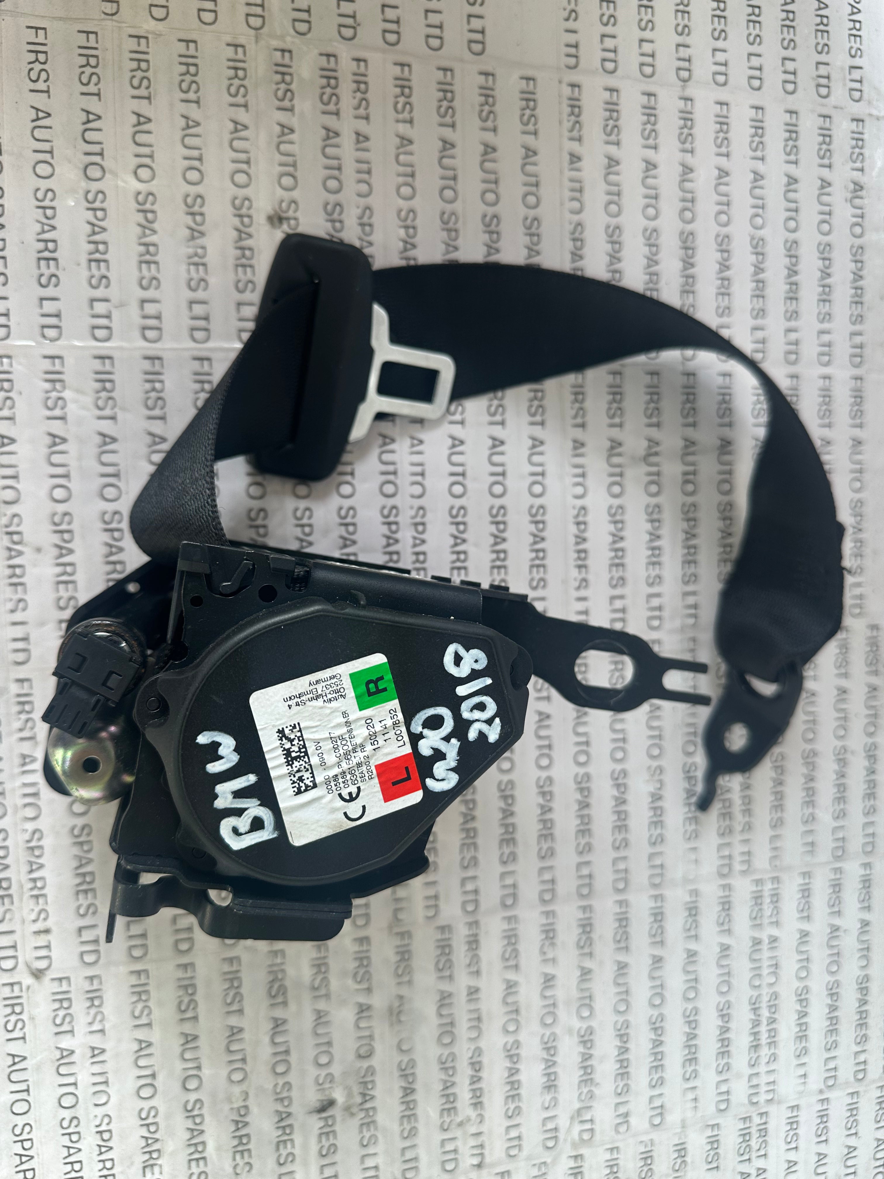 BMW 3 Series G20 Rear Left Seat Belt (636156500F) (0589-P1-000277)