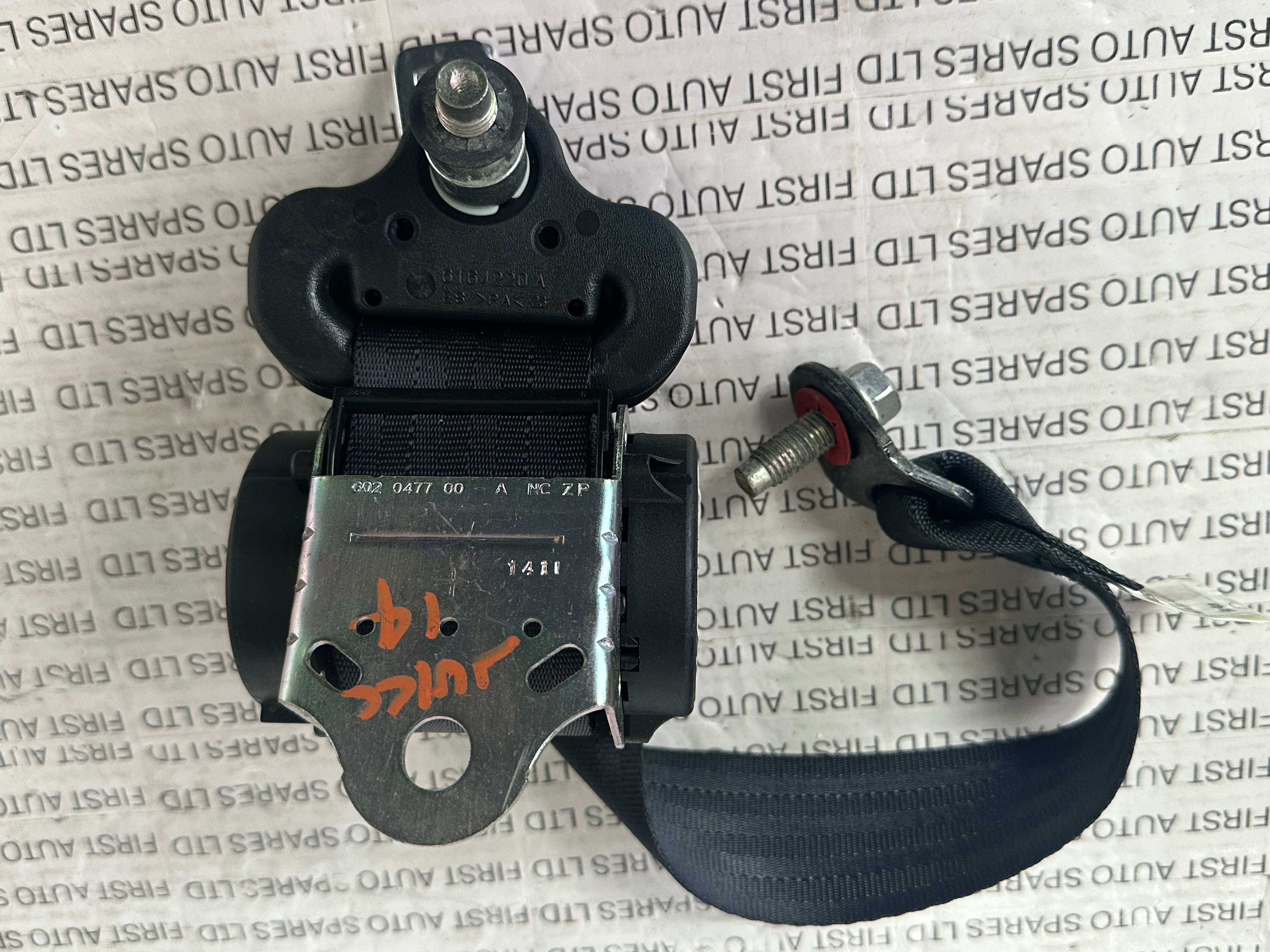 Nissan Juke 2014 Rear Right Seatbelt - (61987-0600D)