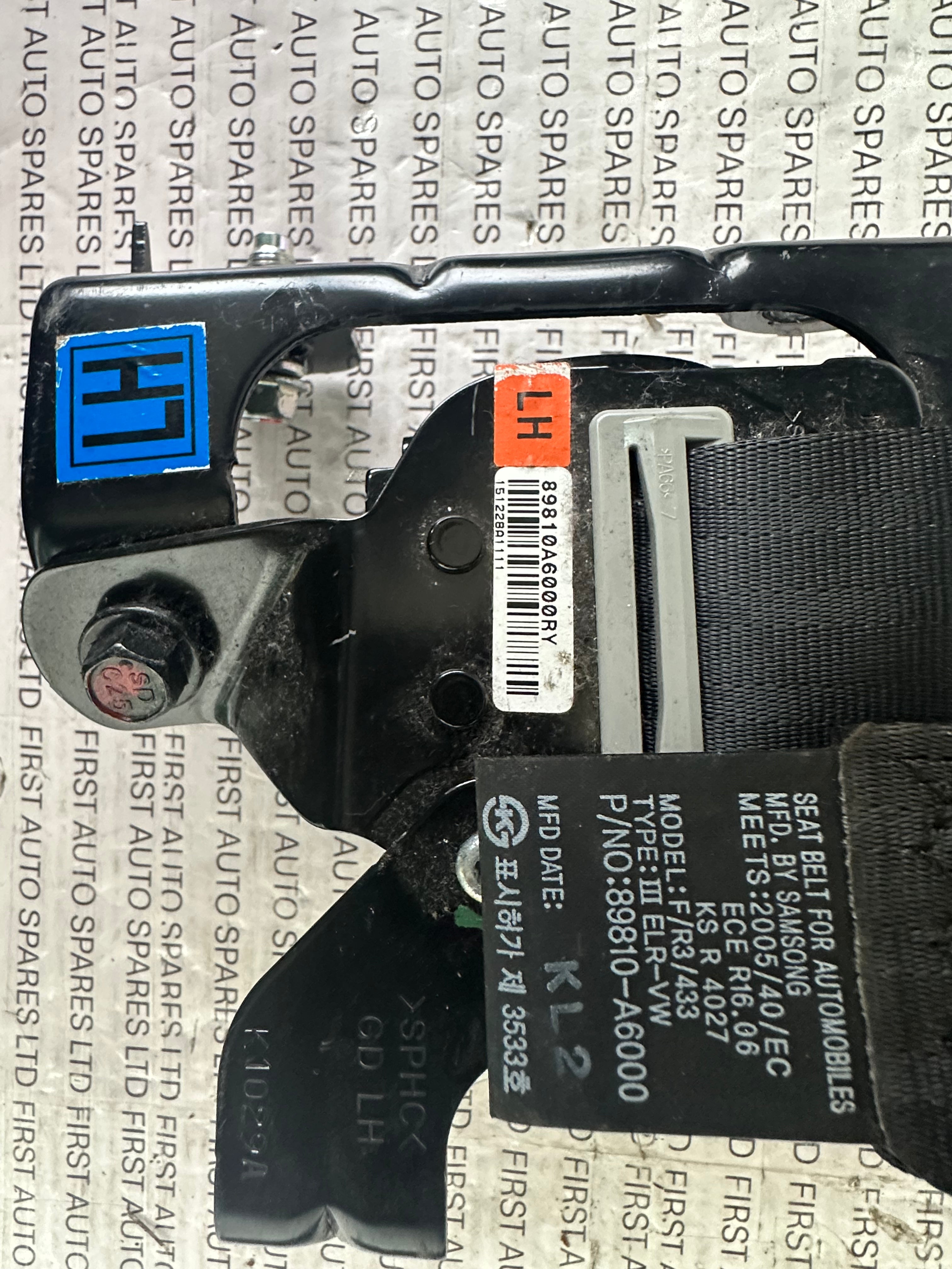 Hyundai i30 MK2 2011/16 Front Left Seat Belt – (89810-A6000)