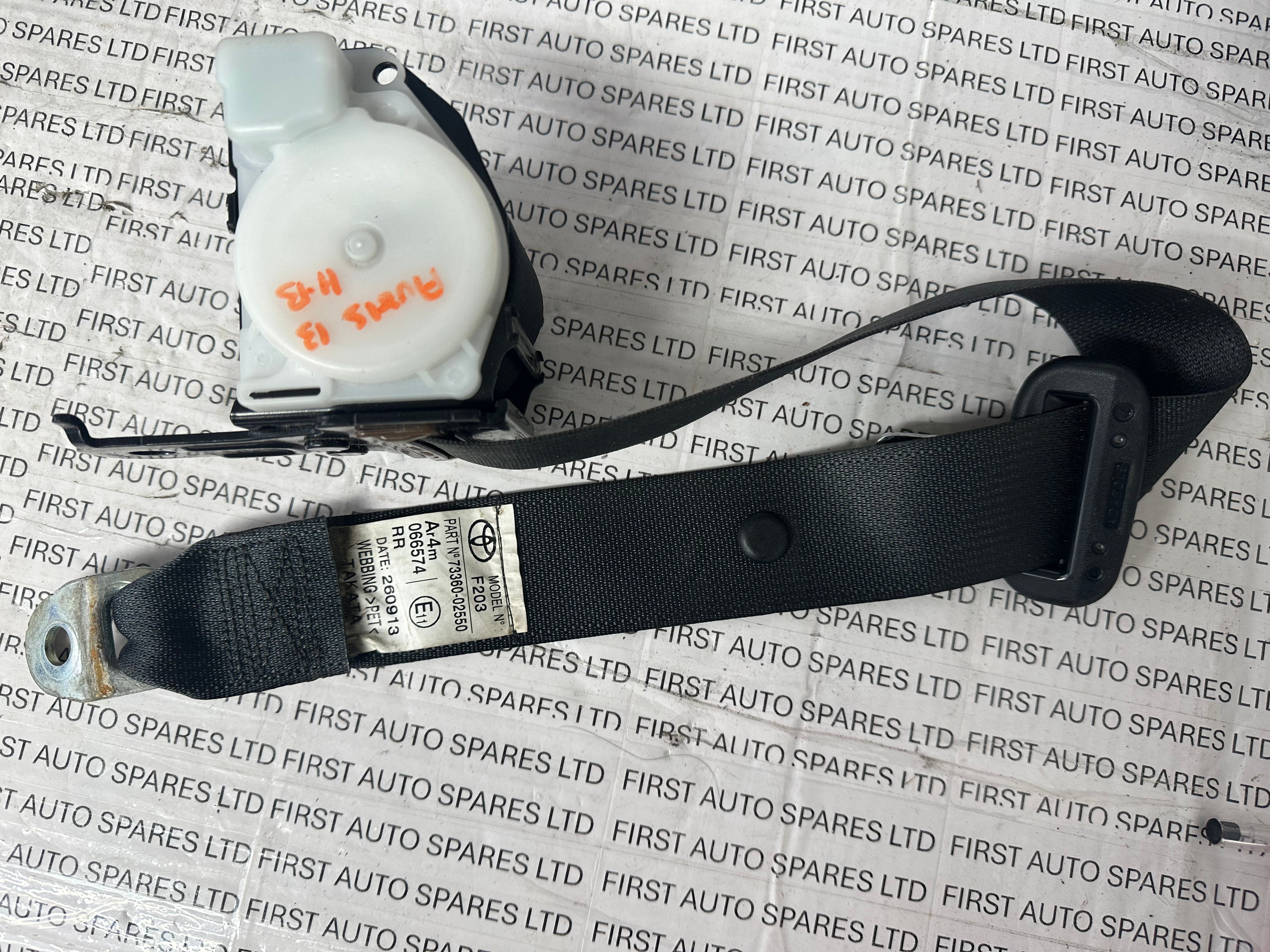 Toyota Auris 2013 Right Side Rear Seat Belt (73360-02550)