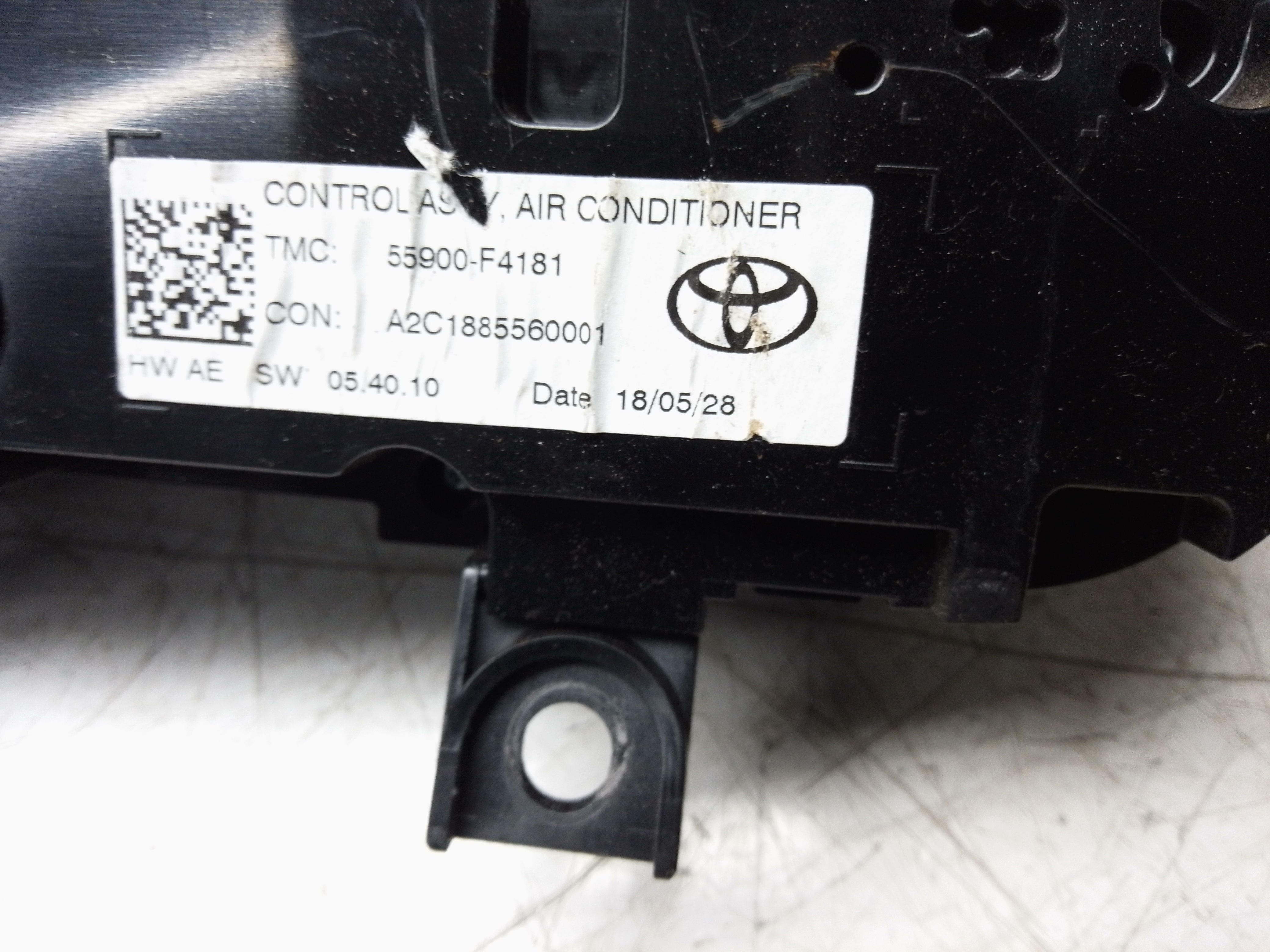 Toyota C-HR 2016–2021 Heater Control Panel Assembly (55900-F4181) (A2C1885560001)