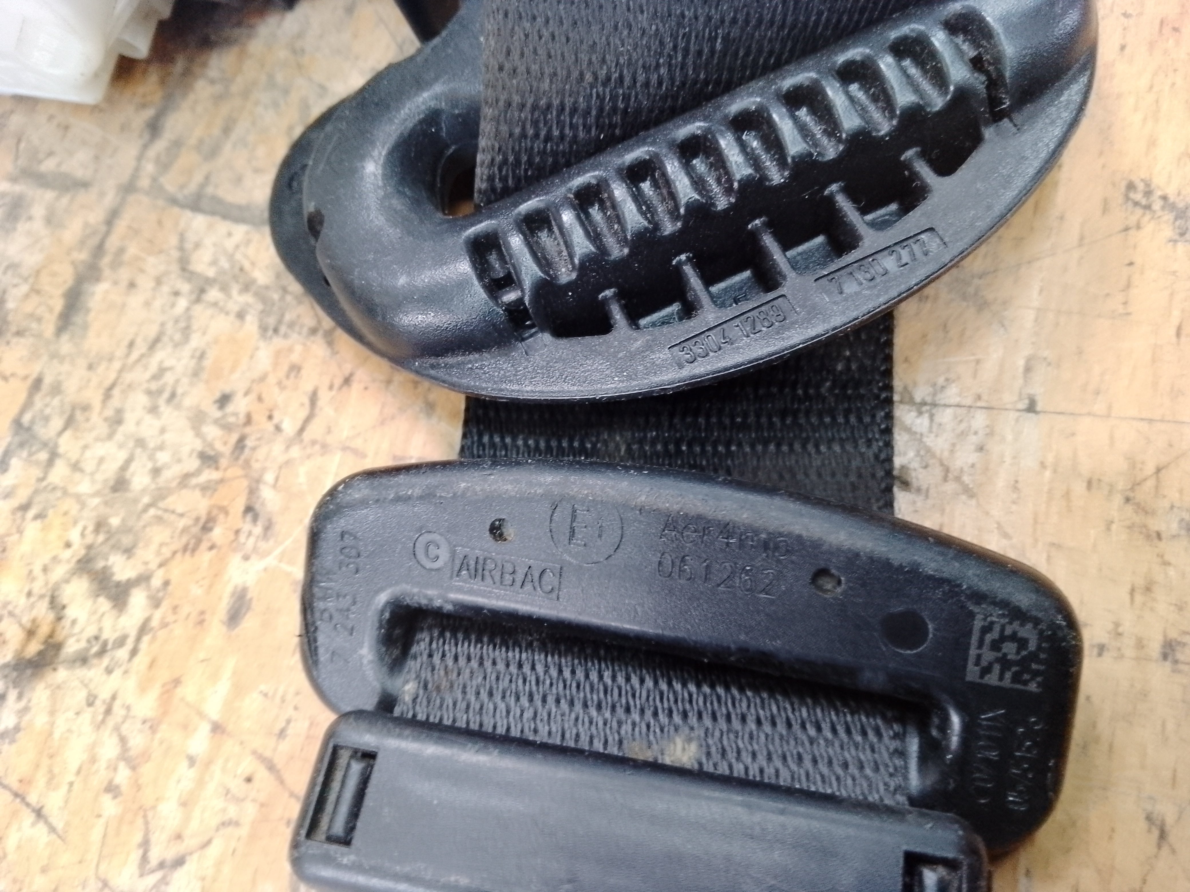 BMW 3 Series F30 2011 Passenger Left Front Seat Belt (34078320C) (A33059634B)