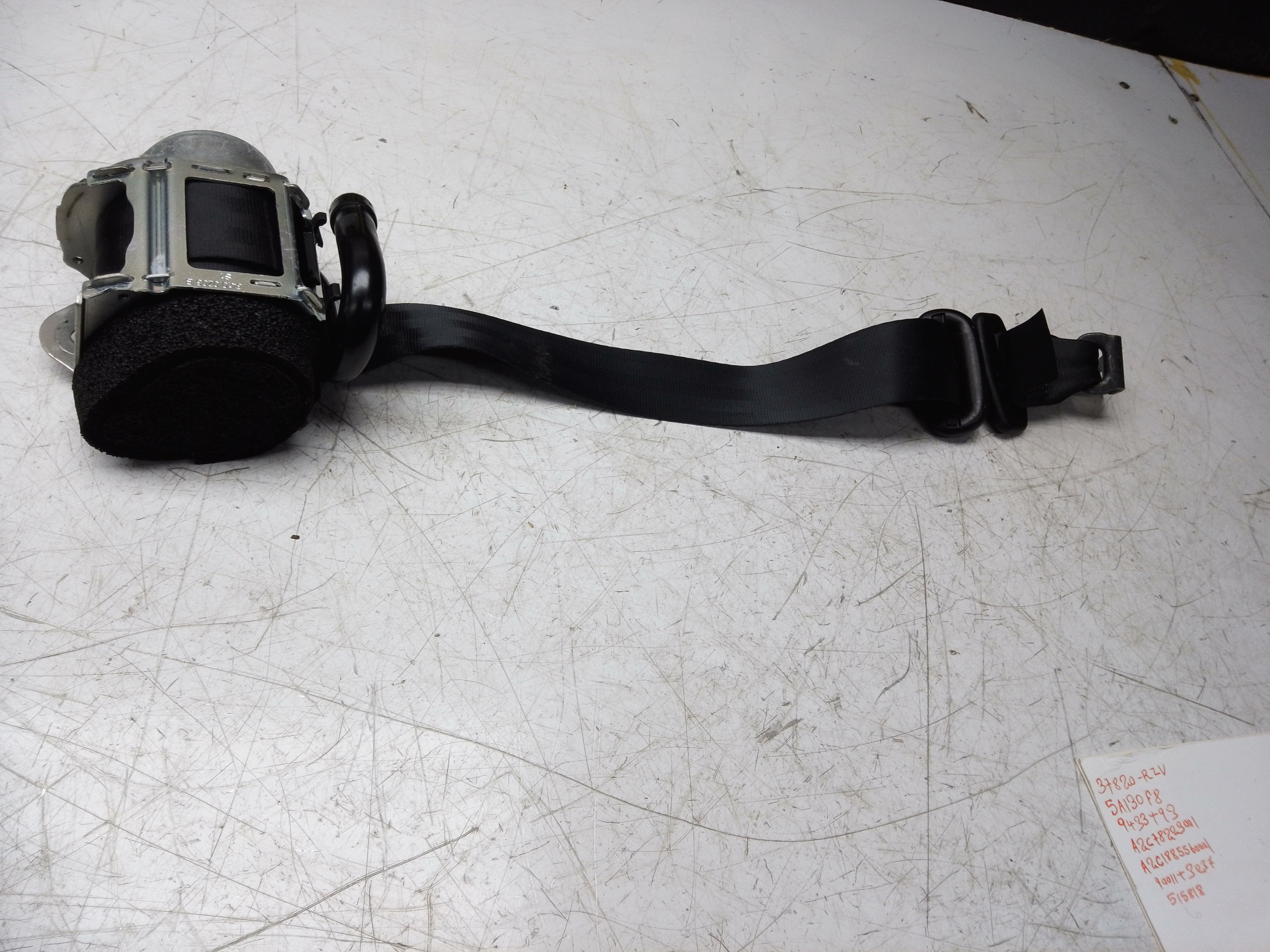 Ford Fiesta 2017–21 Rear Right (OSR) Seat Belt with Pretensioner (H1BB-A611B68-AF)