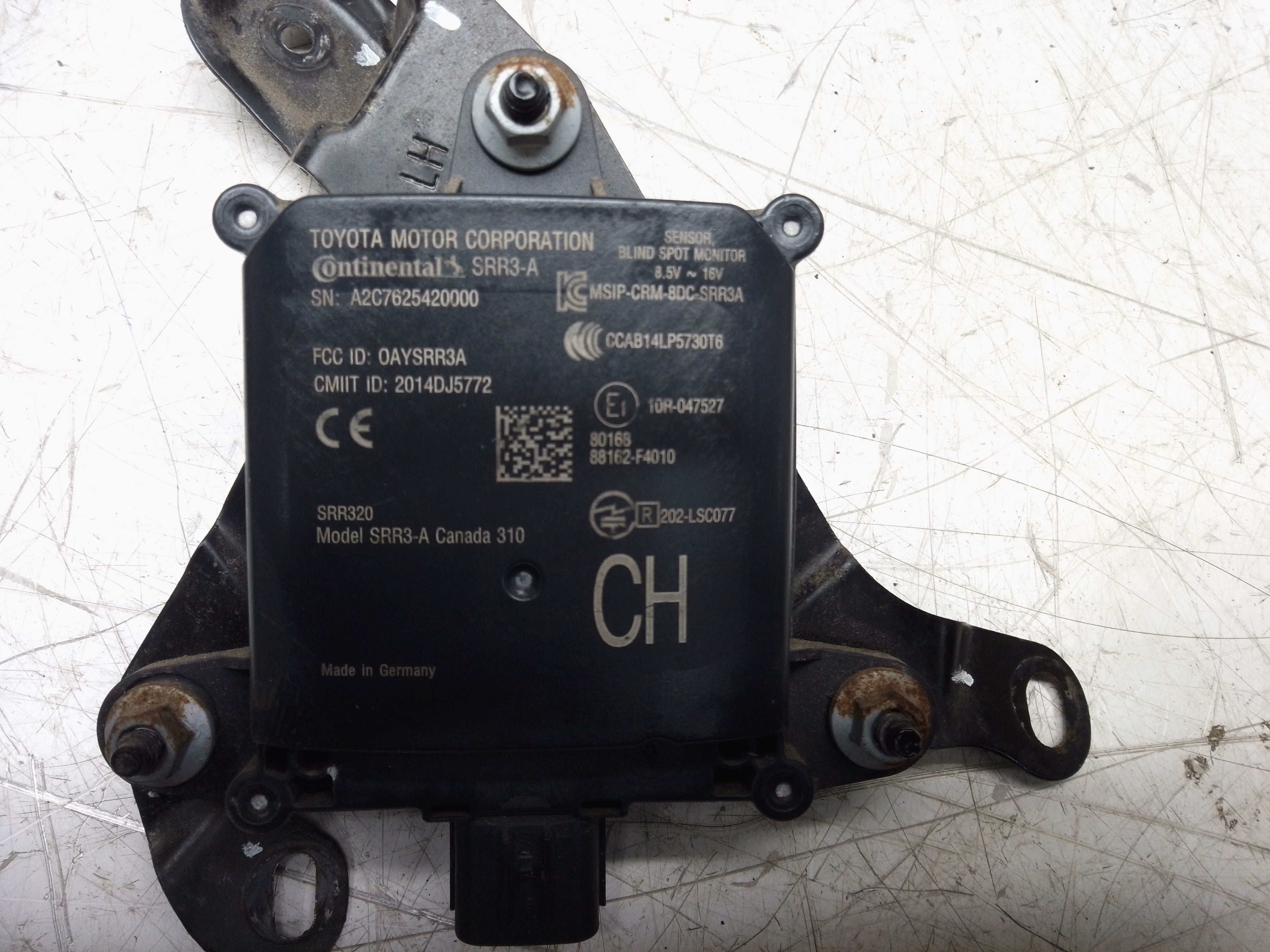 Toyota C-HR 1.8 Hybrid 2018 RHD Blind Spot Control Module (A2C7625420000)