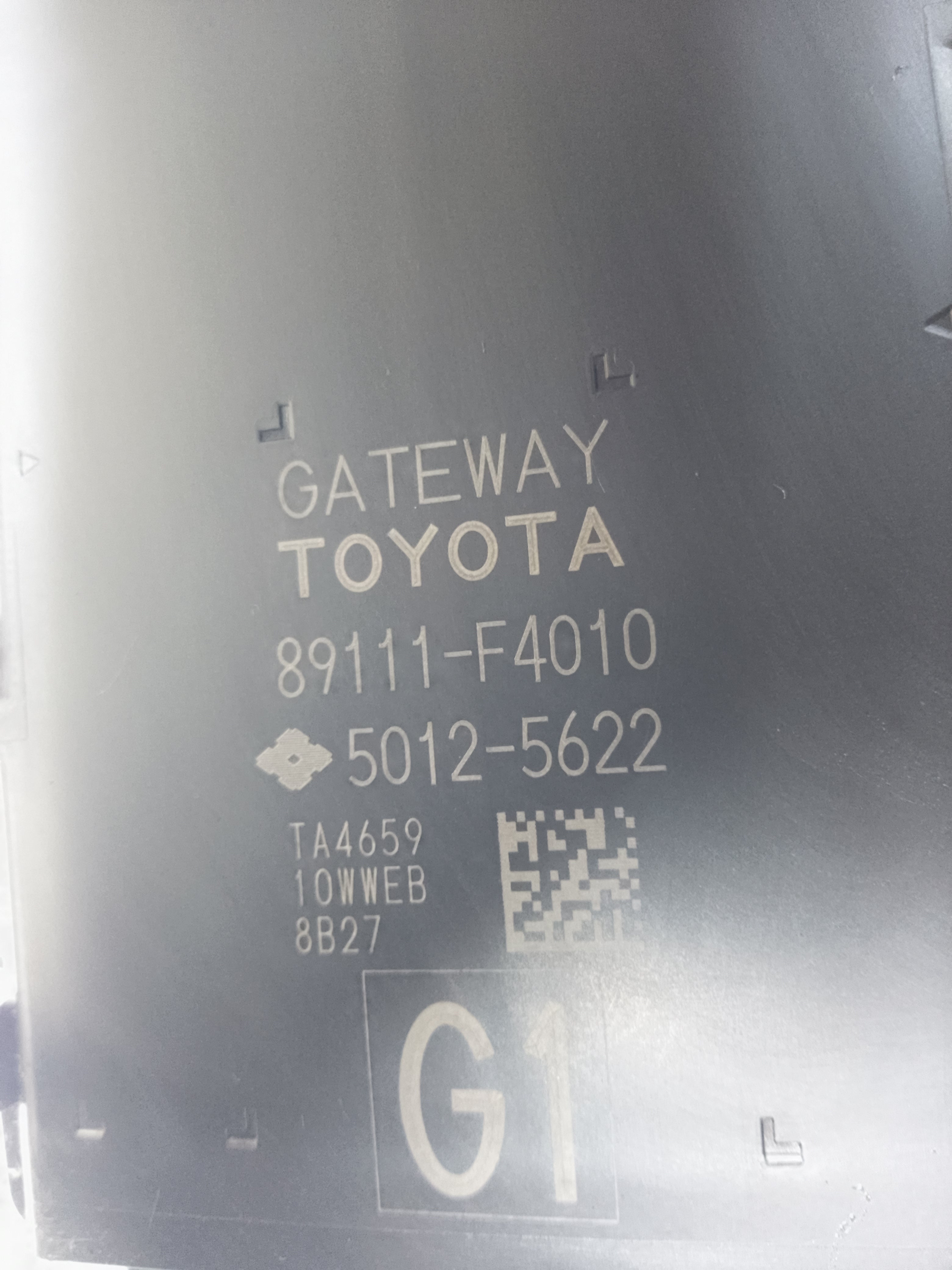 Toyota C-HR 2019 Gateway Control Module ECU (89111-F4010)