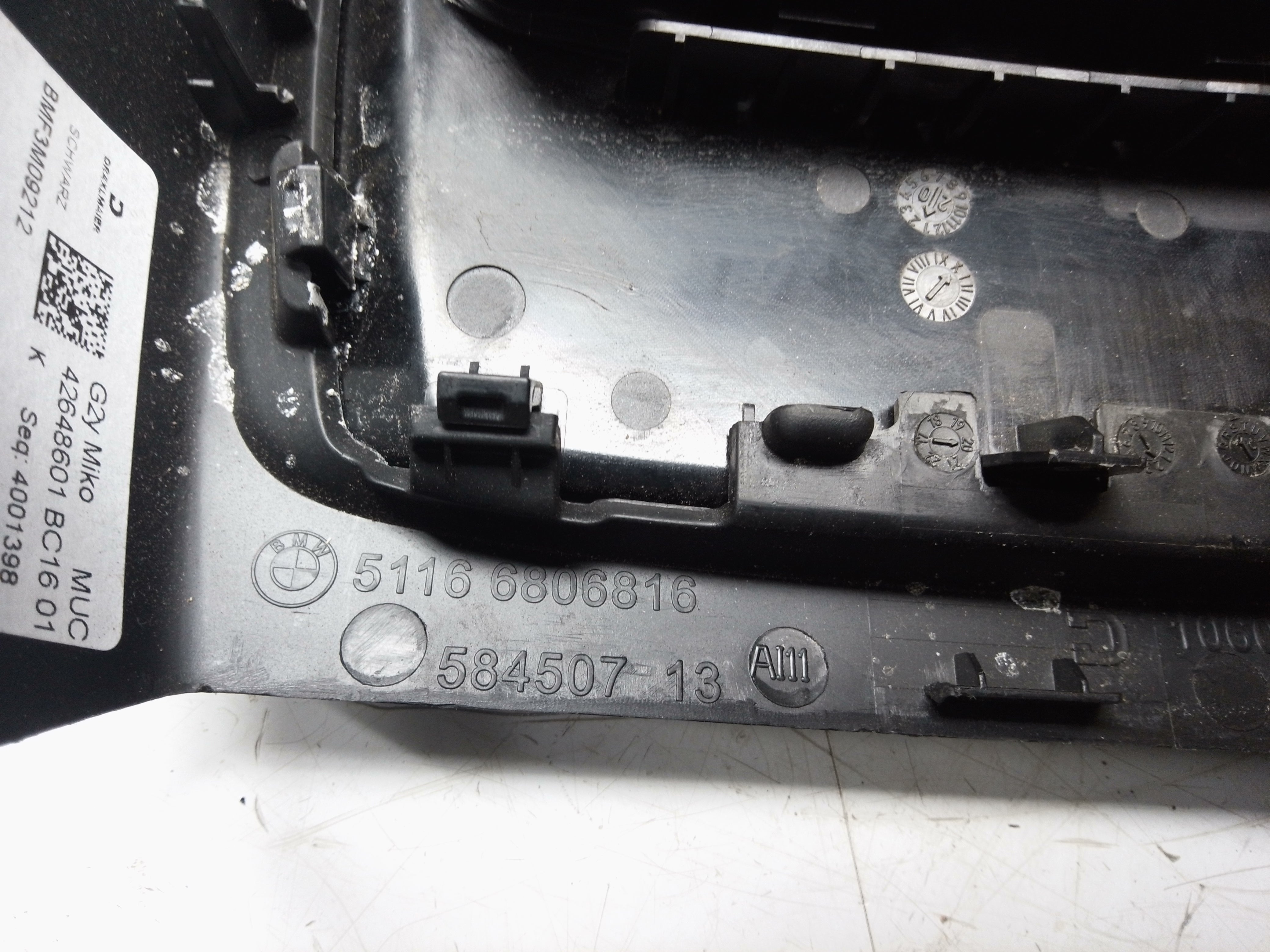 BMW 3 Series Rear Air Vents AC Heater Climate Control Panel (9493012-03) (6806816)