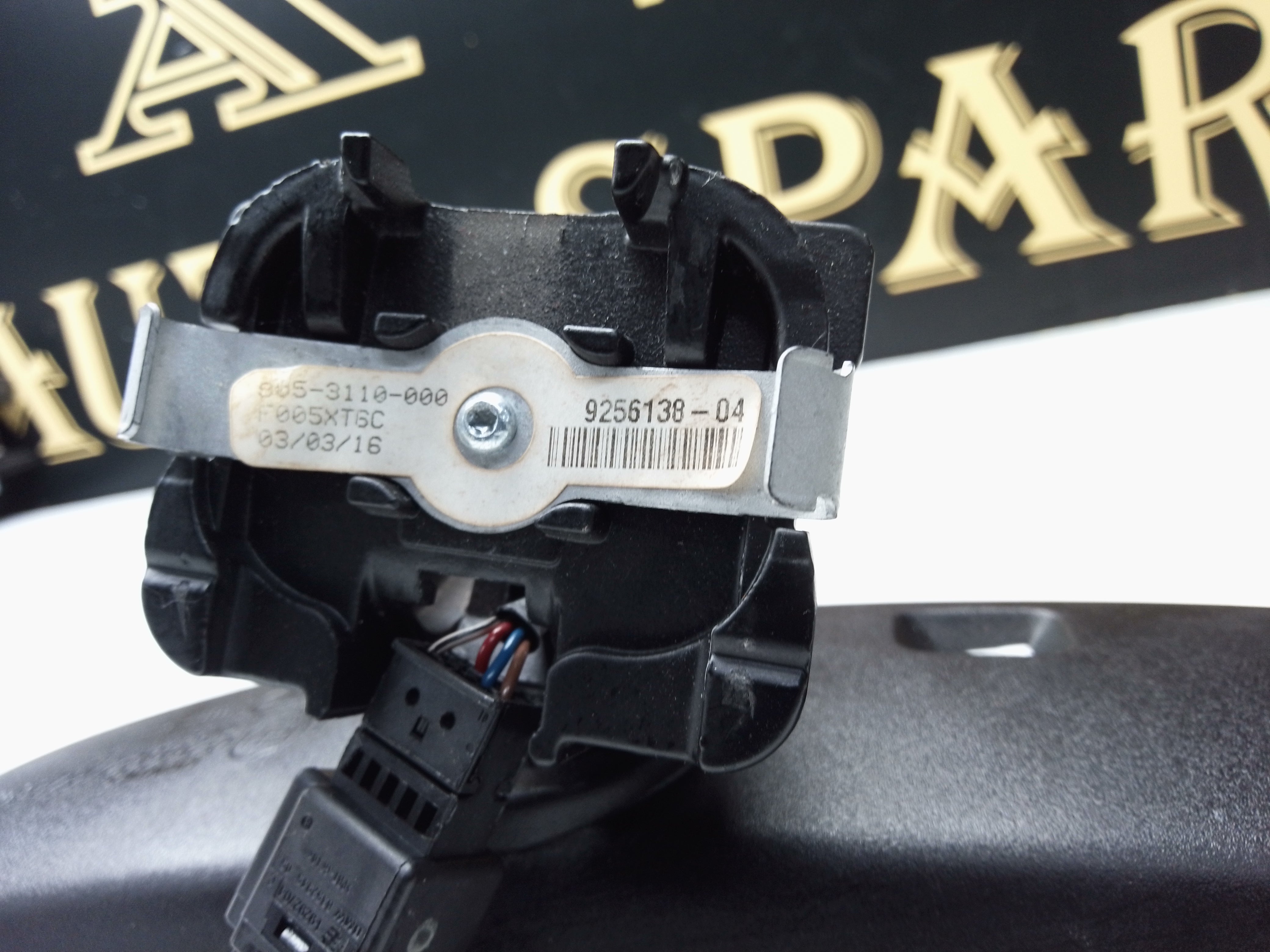 BMW 3 Series F30 2015–2018 Rear View Mirror Auto Dimming (9256138-04)