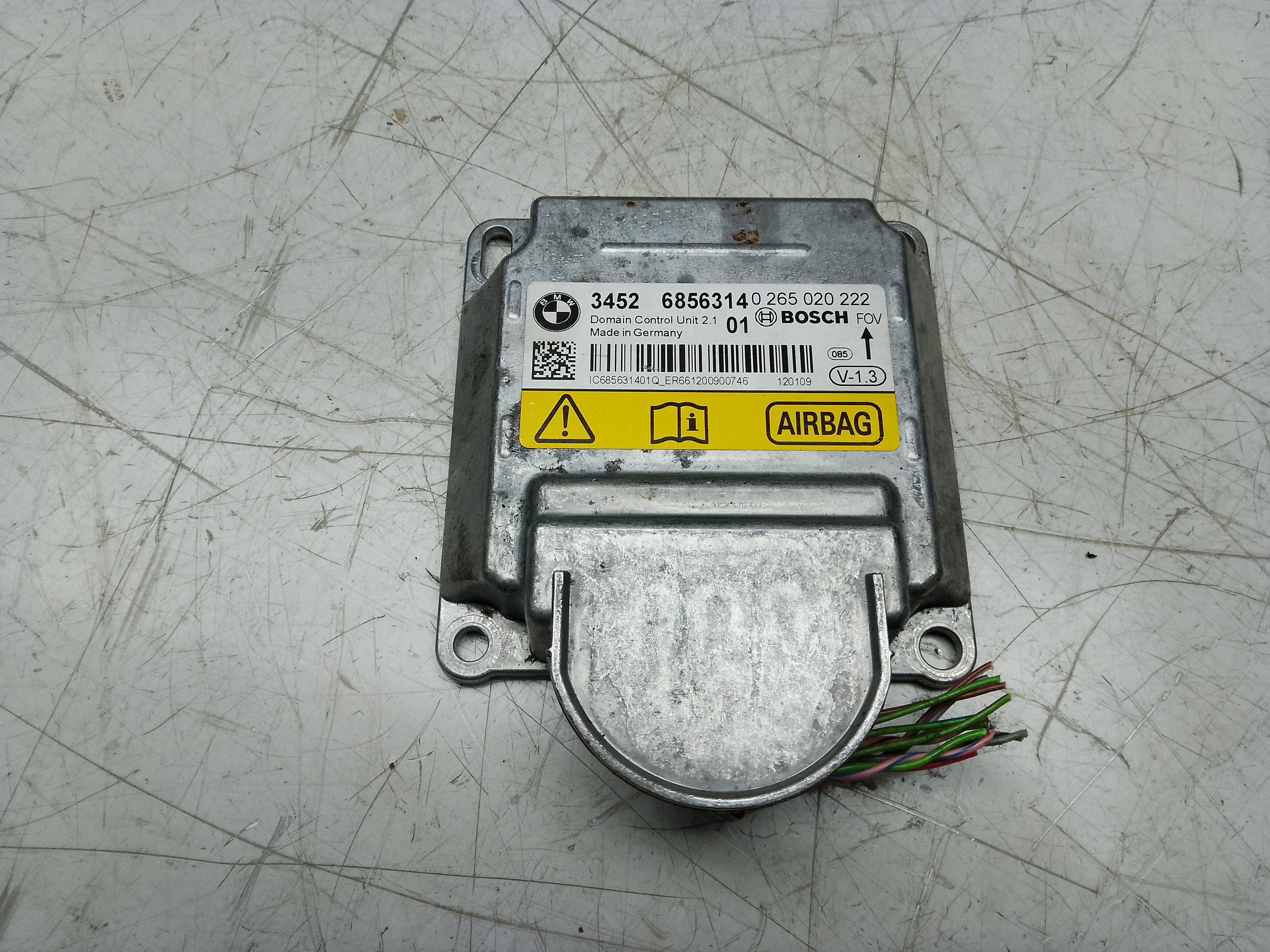 BMW 1 Series F20 F21 2012 Airbag Control Module ECU Unit (6856314)