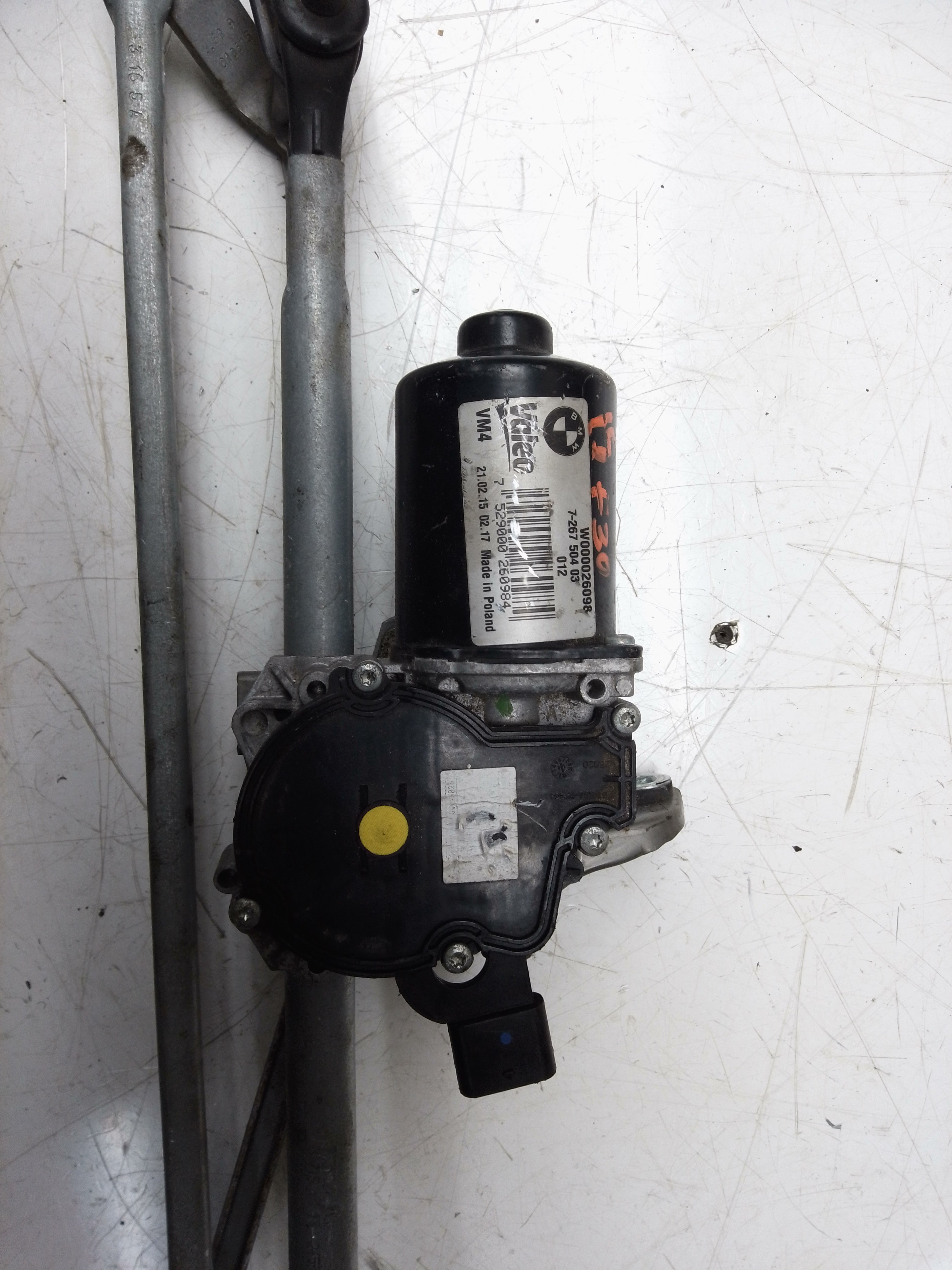 BMW 3 Series F30 Front Wiper Motor & Linkage (726750403)