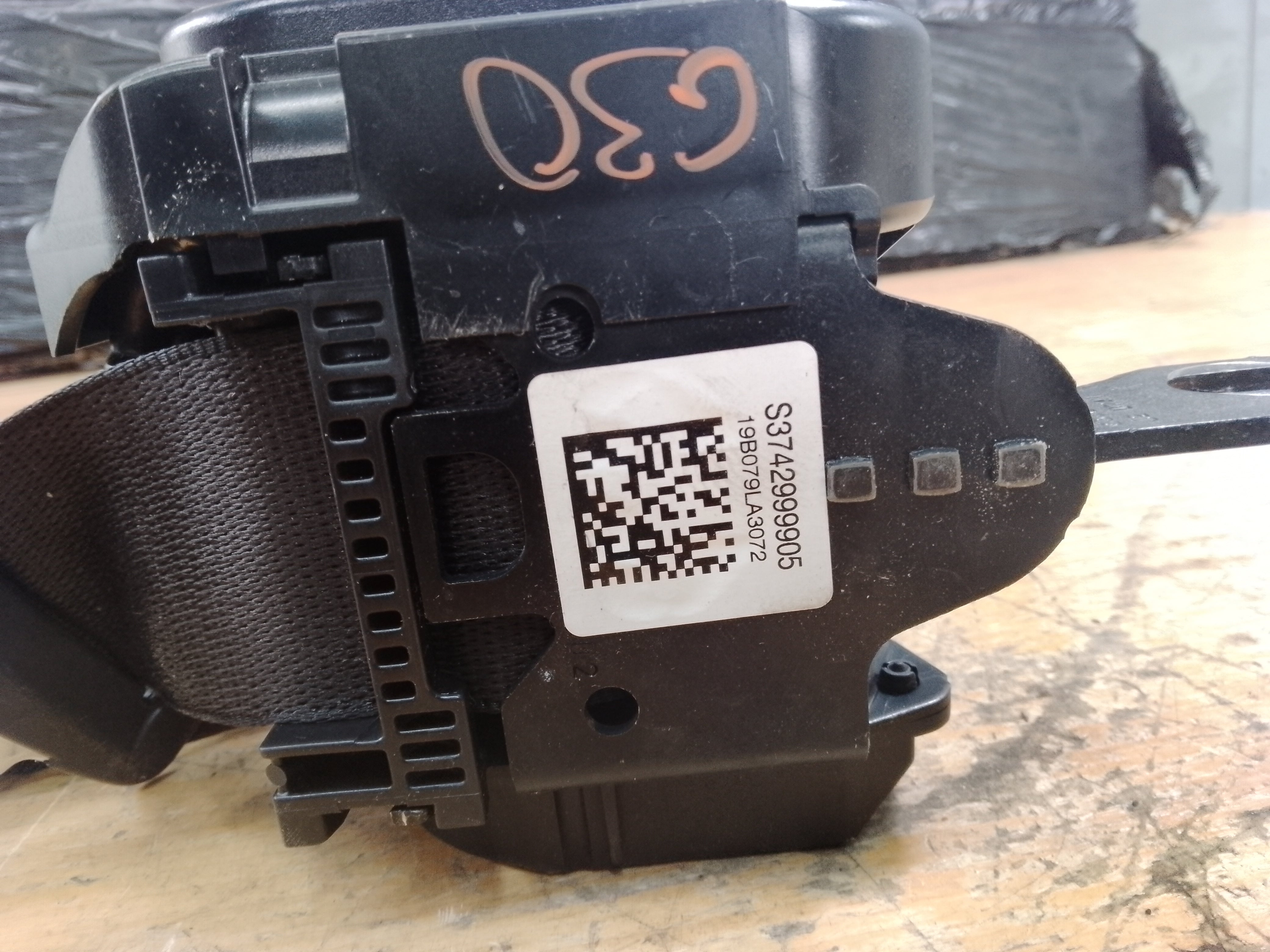 BMW 5 Series G30 2019 Drivers or Passenger Side Rear Seat Belt (639708700C)