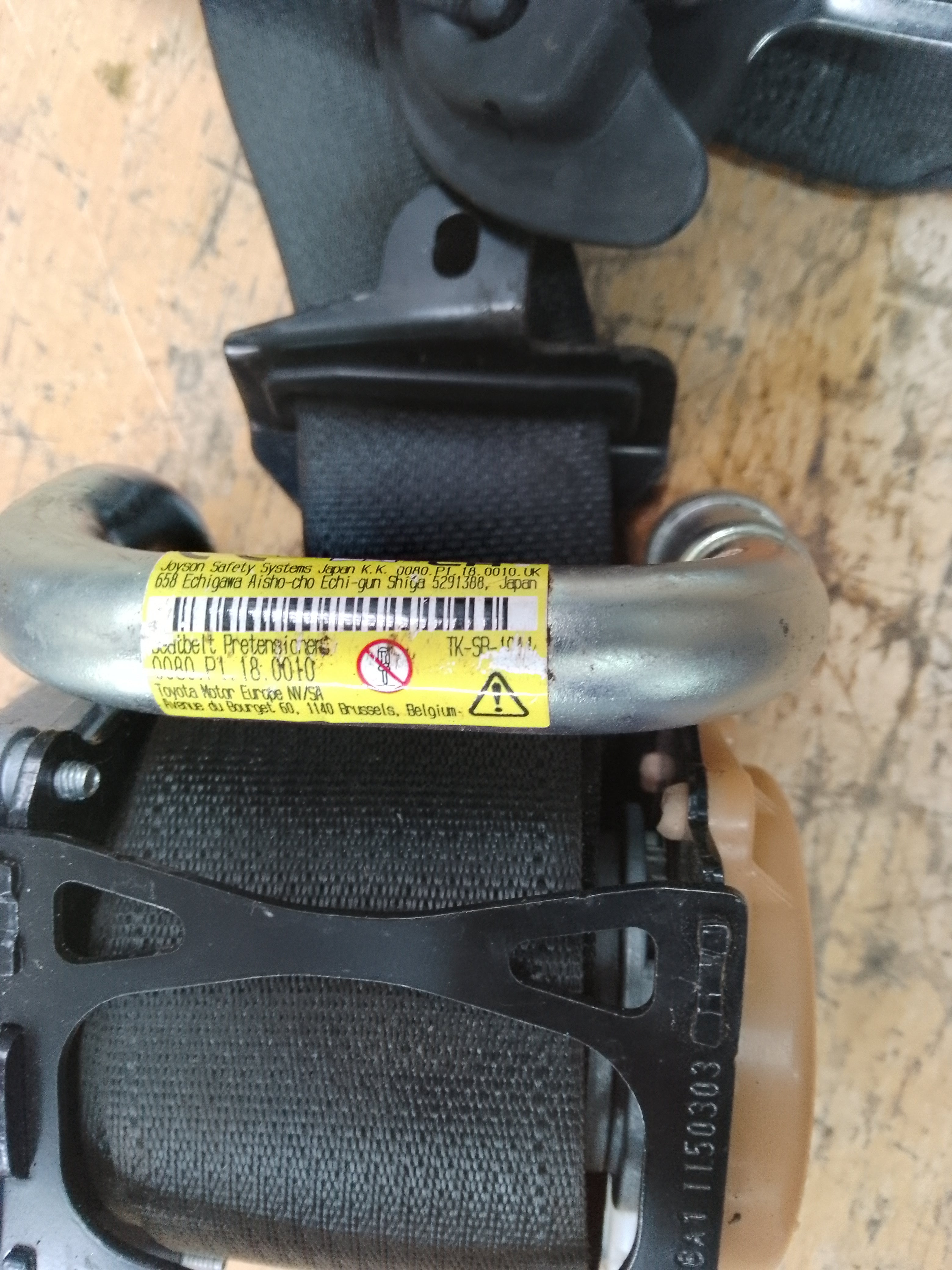 Toyota Corolla 2022 Right Side Rear Seat Belt (7336002682) (73360-02682)