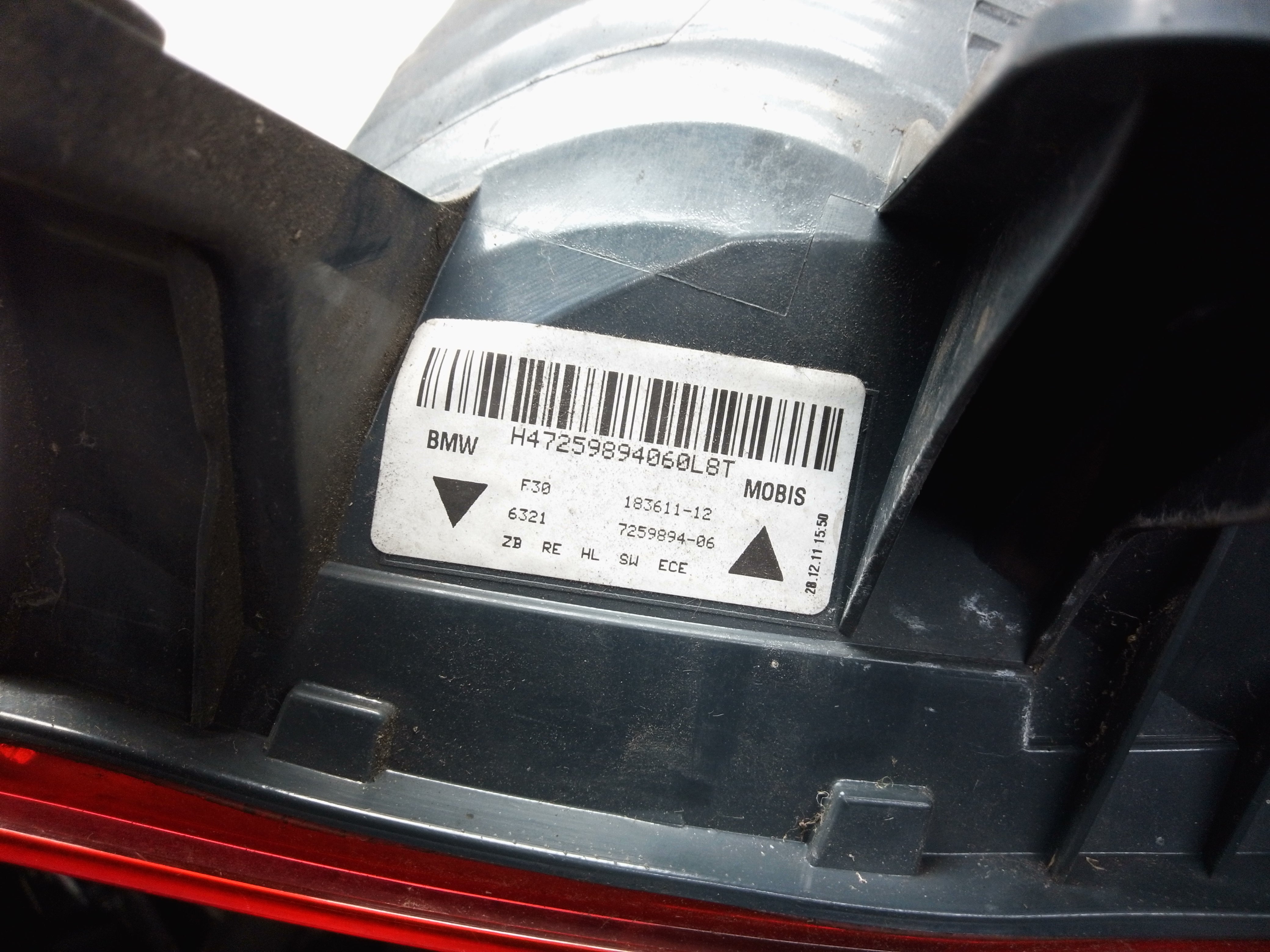 BMW 3 Series F30 Rear Right Light (7259894)