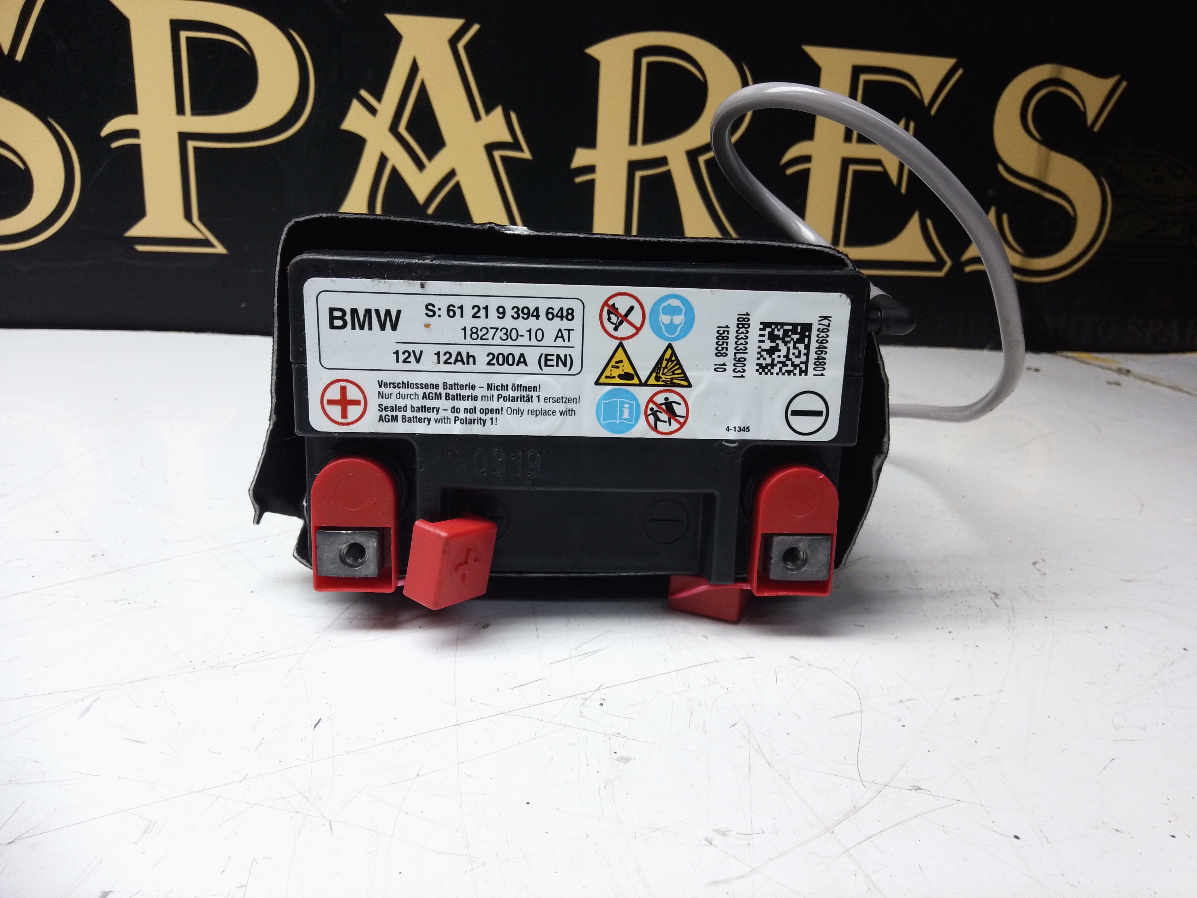 BMW F10 F11 F12 F13 G30 G31 AGM Battery (61219394648) (182730-10)