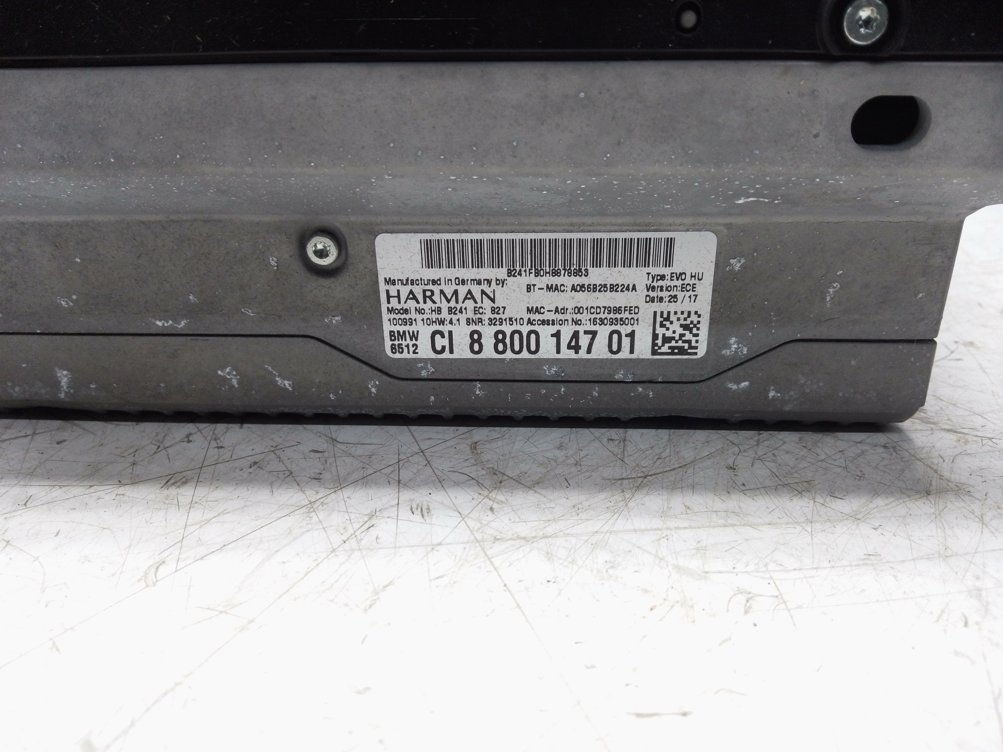 BMW 3 4 Series F30 F31 F32 F36 Complete NBT EVO HU System (8800147)