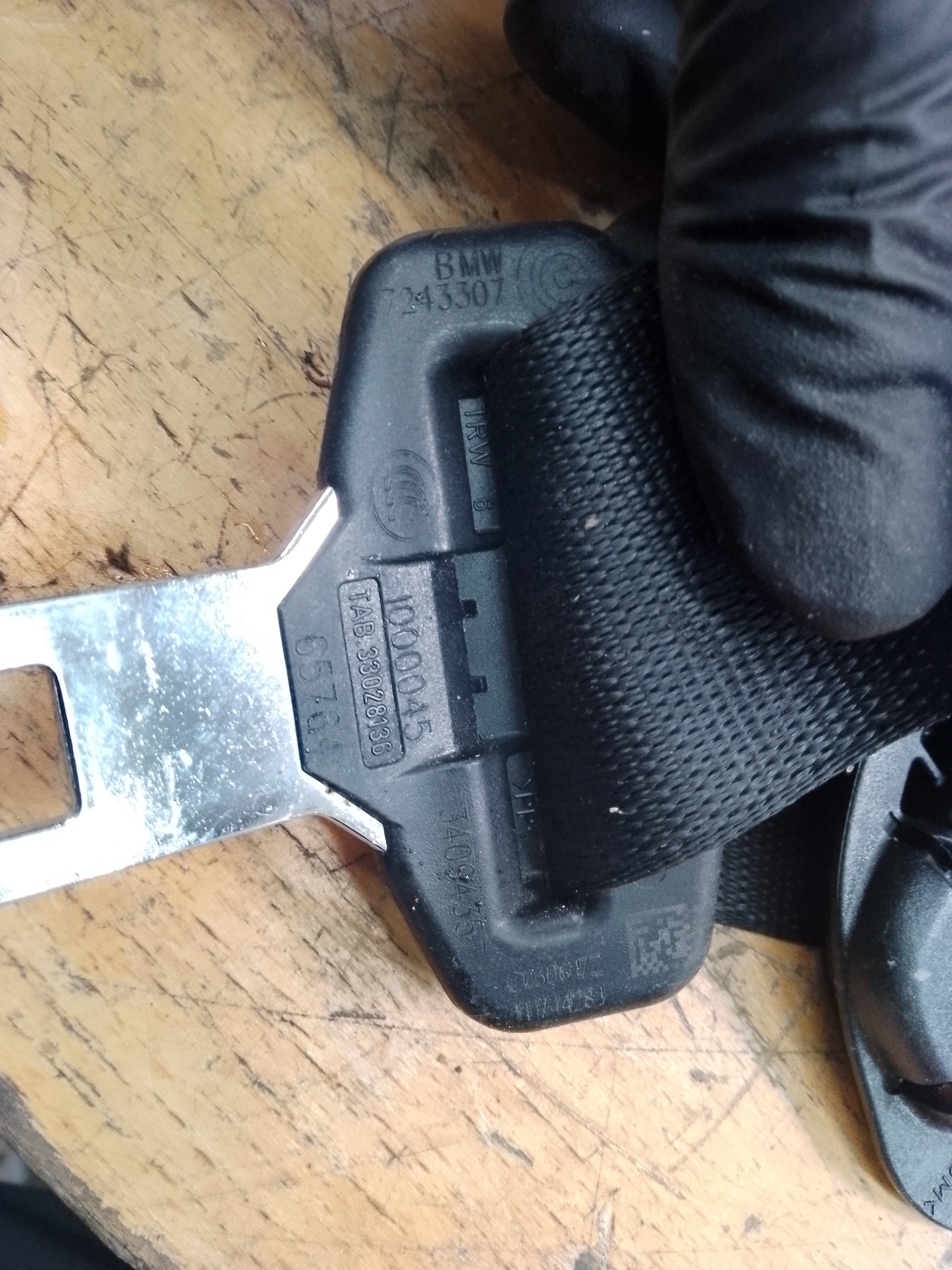 BMW 3, 4 Series 2014-2020 F30 Front Left Passenger Seat Belt (34078320D)