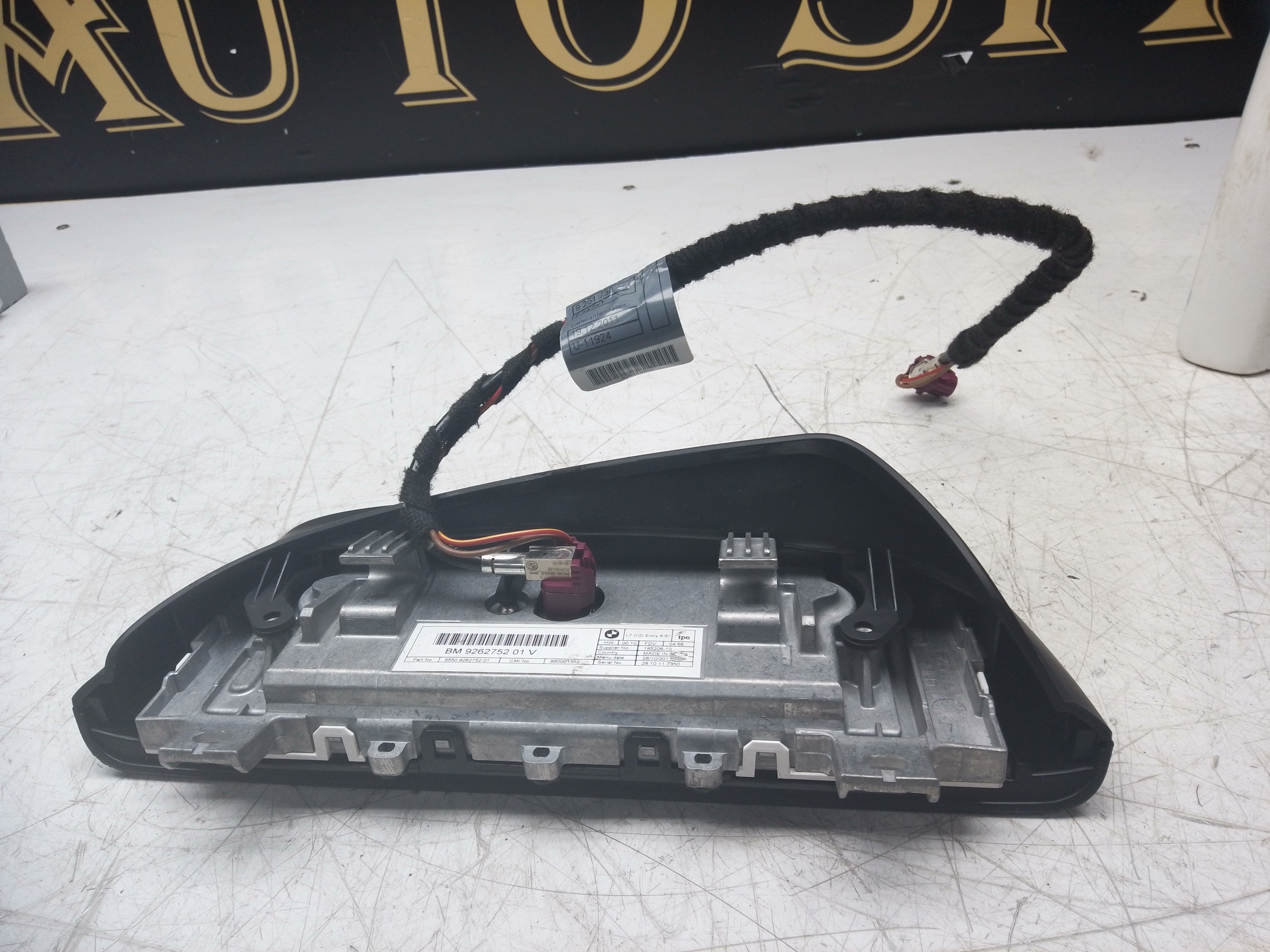 BMW 1 Series F20/F21 2009–16 Radio Navigation Multimedia Display Screen (9262752-01)