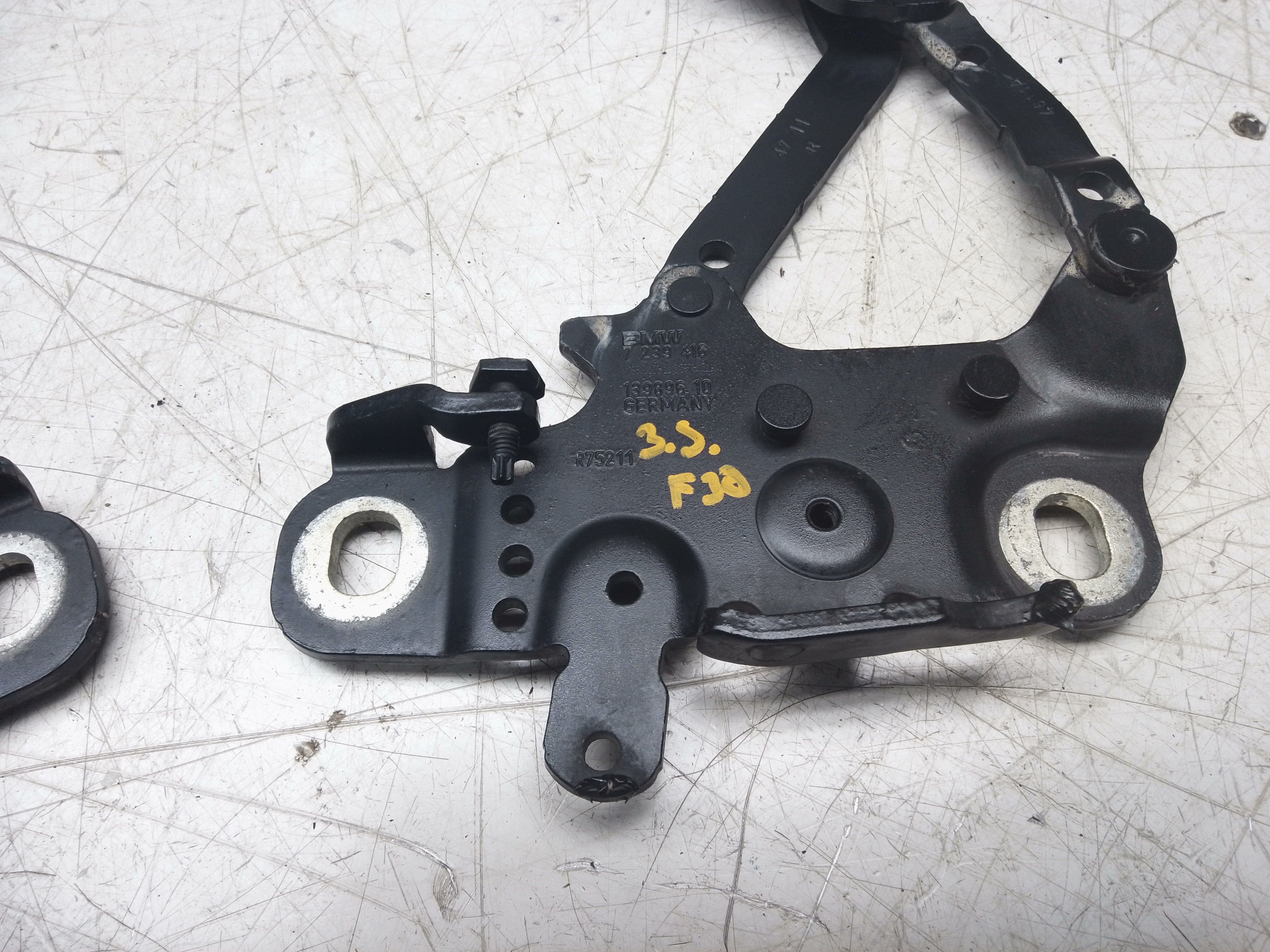 BMW 1 2 3 Series 2012 F20 F22 F30 Pair of Bonnet Hinges (7239415) (7239416)