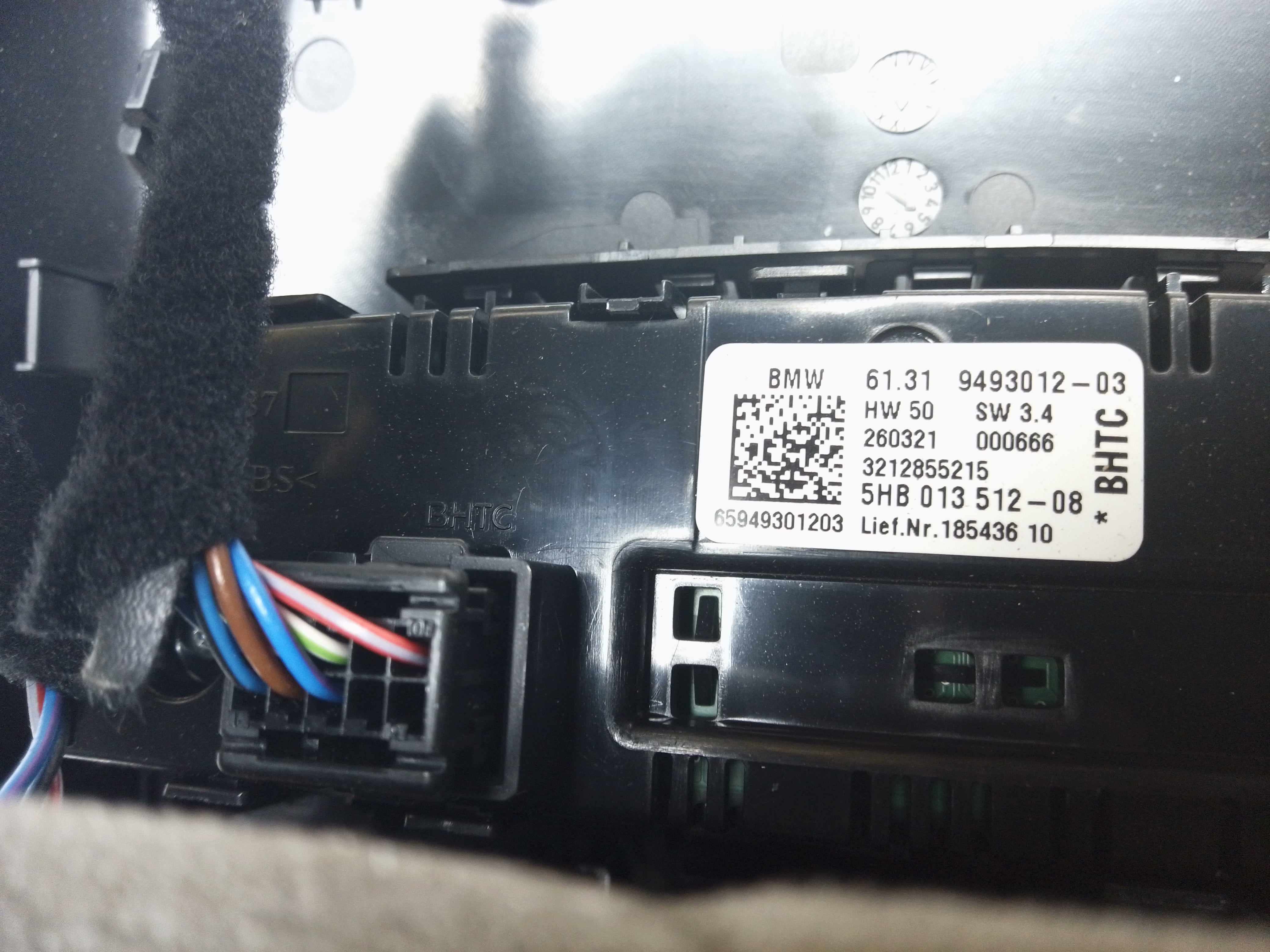 BMW 3 Series G20 G21 Rear A/C Heater Climate Control Panel Switch + Air Vents (9493012)